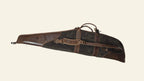 Husa carabina din piele maro/gri, Nobil Hunting, 120cm