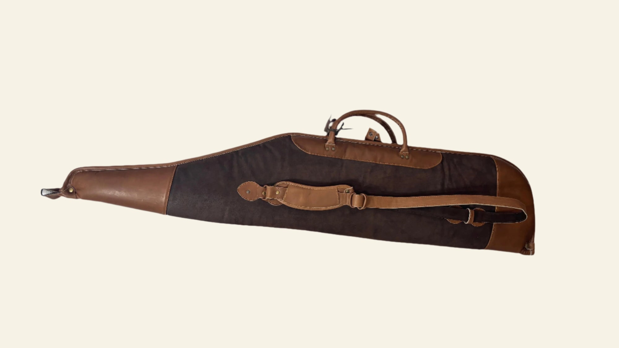 Husa carabina din piele maro, Nobil Hunting, 130cm