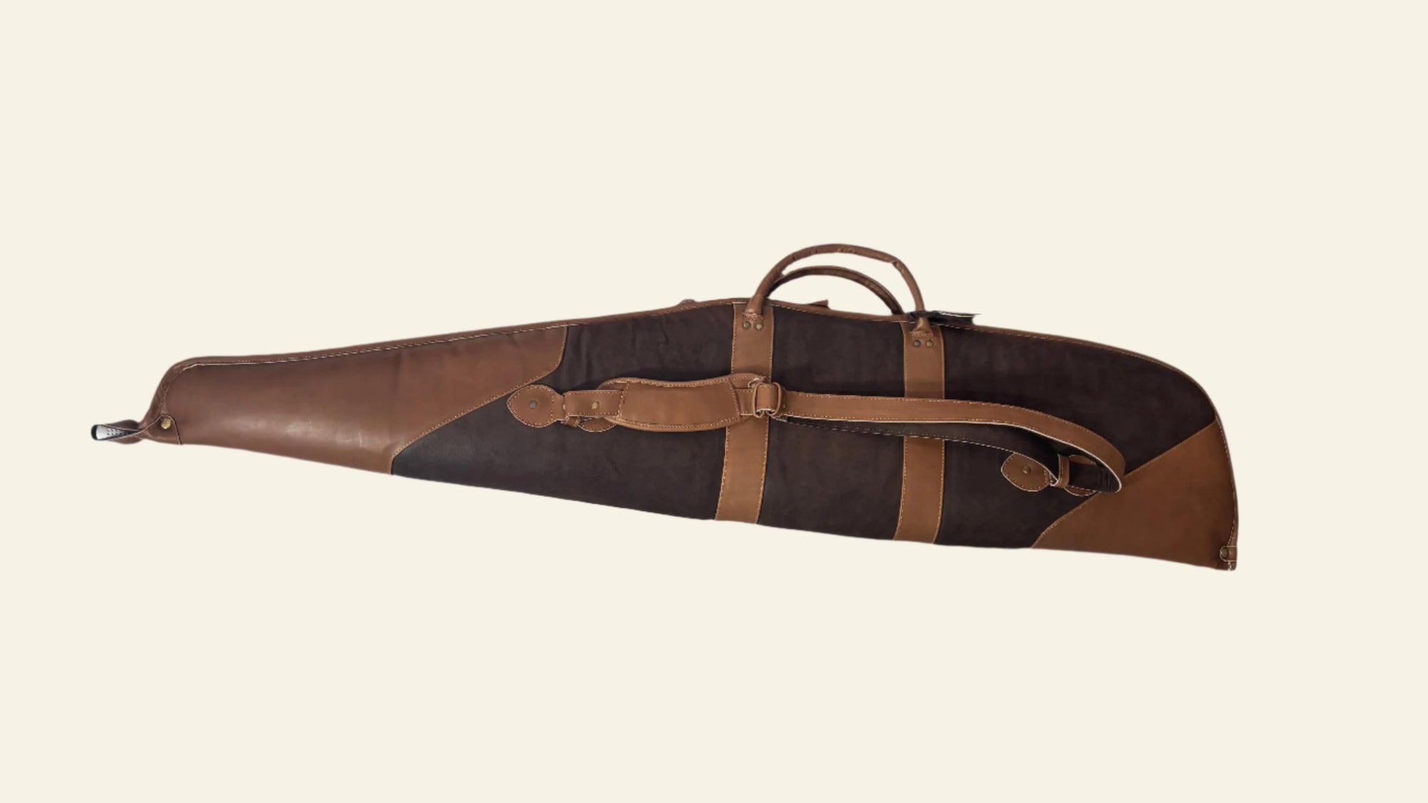 Husa carabina din piele maro, Nobil Hunting, 130cm
