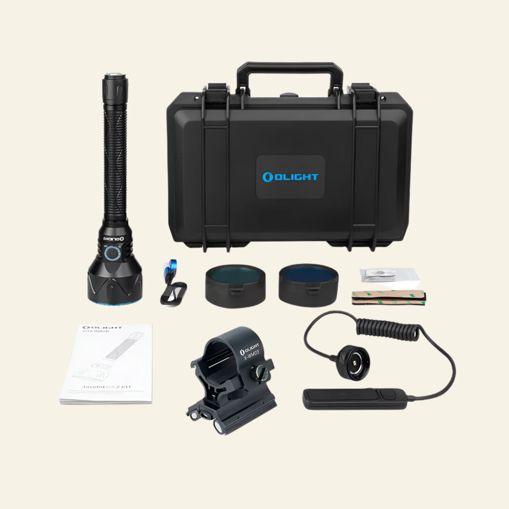 Set complet Lanterna Olight Javelot PRO 2, 2500 lumeni / 1050m distanta