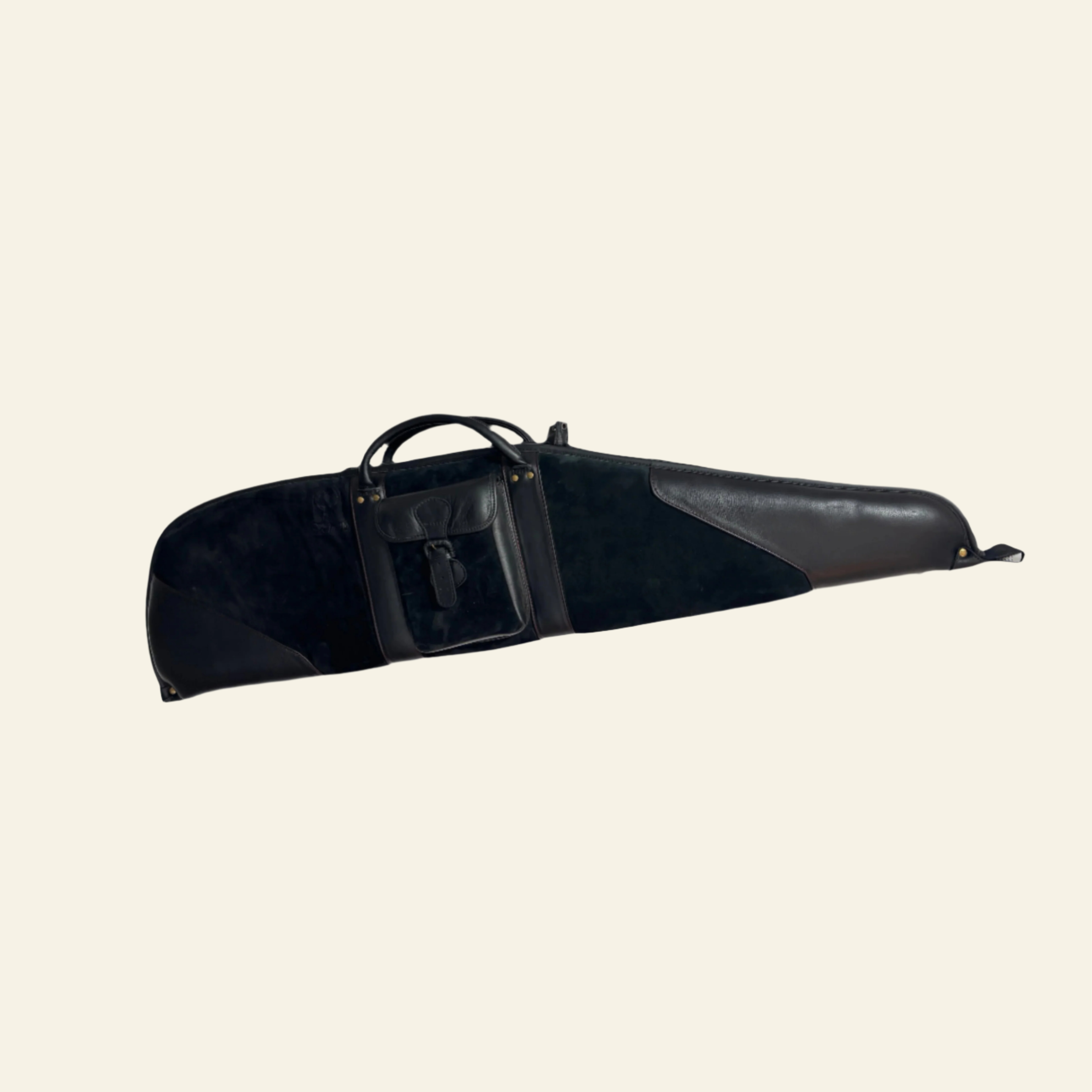Husa carabina din piele neagra, Nobil Hunting, 120cm