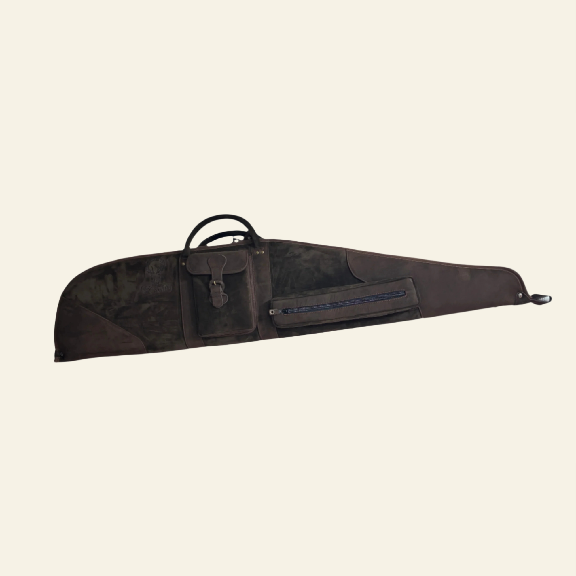 Husa carabina din piele maro, Nobil Hunting, 130cm