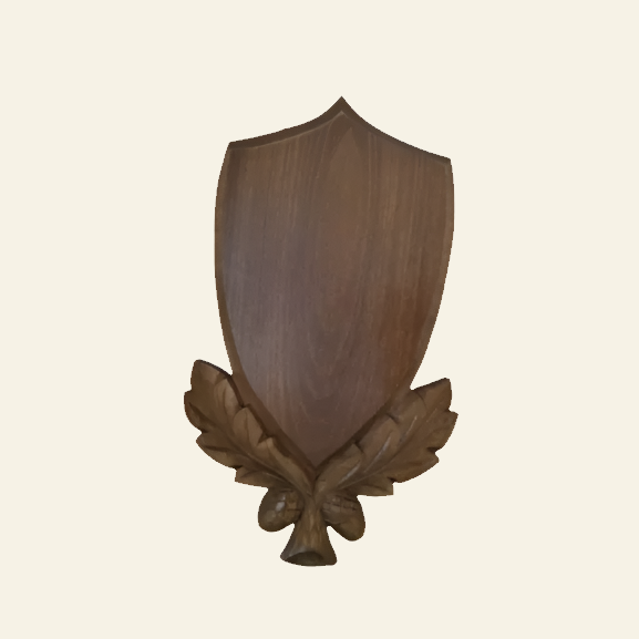 Panoplie Caprior 36x21cm, lemn cu frunza