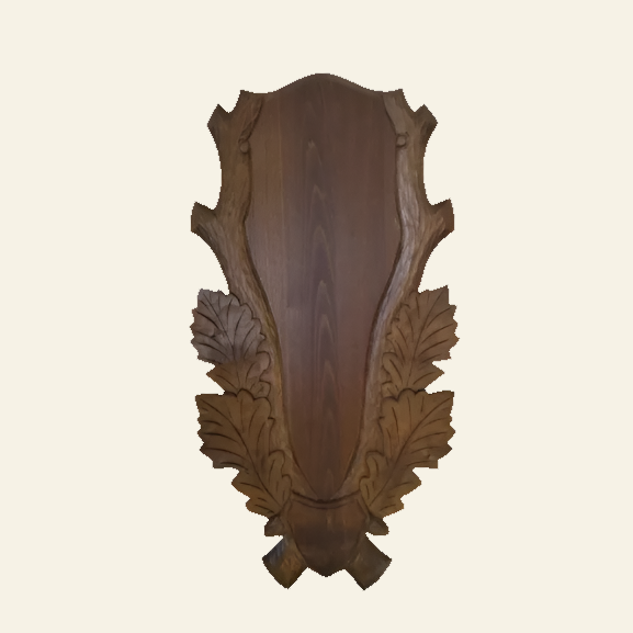 Panoplie pentru cerb, 34x67cm, maro inchis