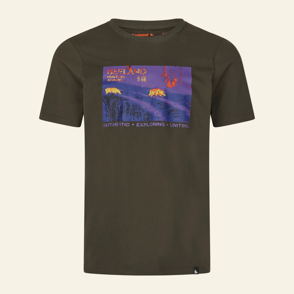 Tricou Seeland Thermal Pine Green