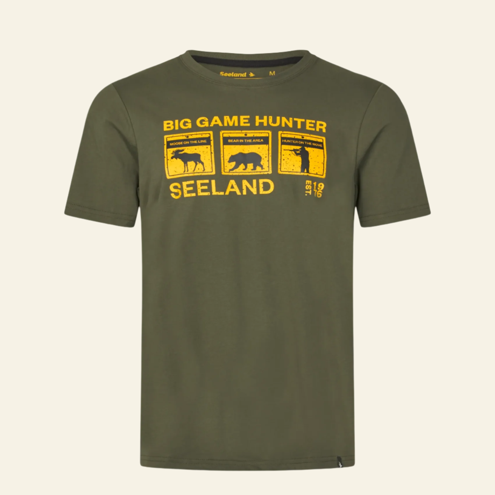 Tricou Seeland Caution,Grape Leaf