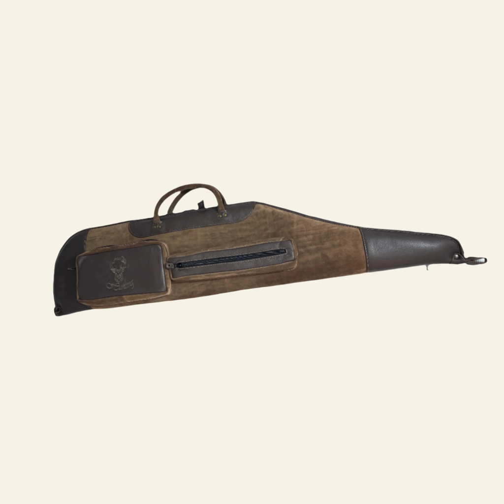 Husa carabina din piele maro, Nobil Hunting, 130cm