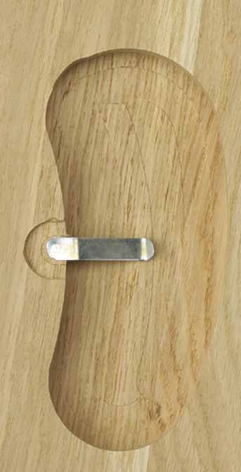 Panoplie Caprior 22x13cm, din stejar, Eurohunt, culoare inchisa