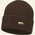 Caciula Blaser Tommy Rib Beanie, Dark Brown