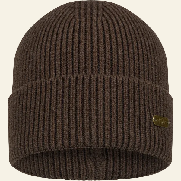 Caciula Blaser Tommy Rib Beanie, Dark Brown