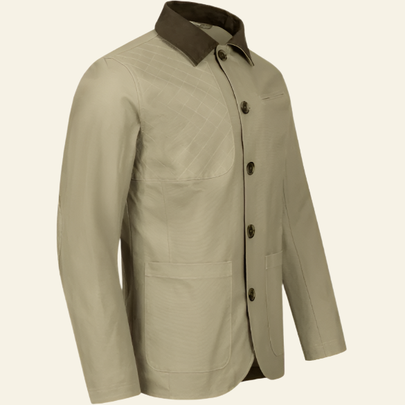 Jacheta Blaser Canvas Patrick, culoare Dune