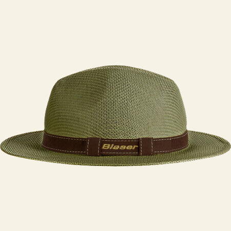 Palarie Blaser Straw Hat, dark oive, din paie