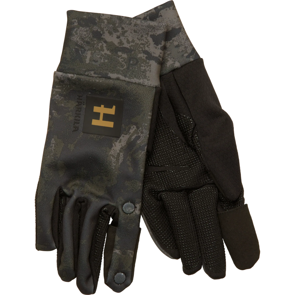 Manusi fleece Harkila NOCTYX camo, cu deget rabatabil