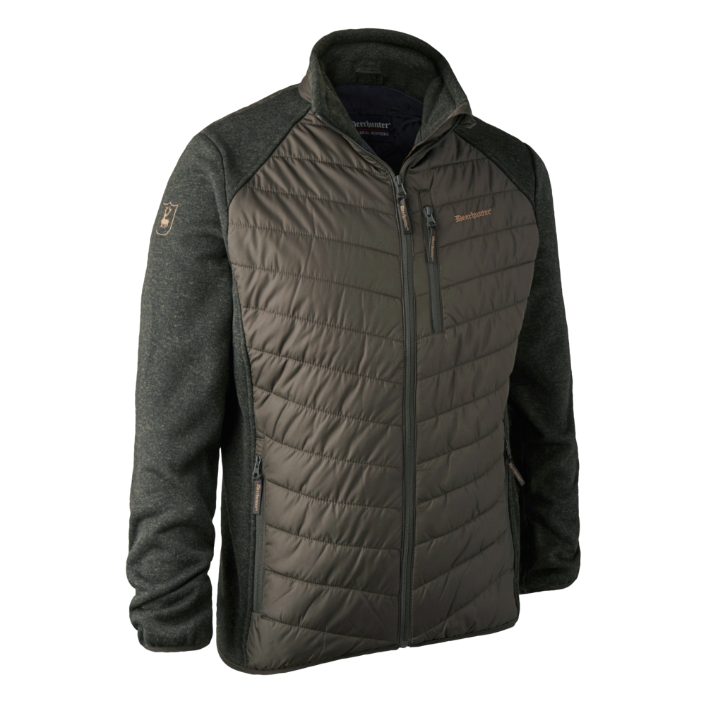 Geaca Deerhunter Moor Padded cu tricot, culoare Timber