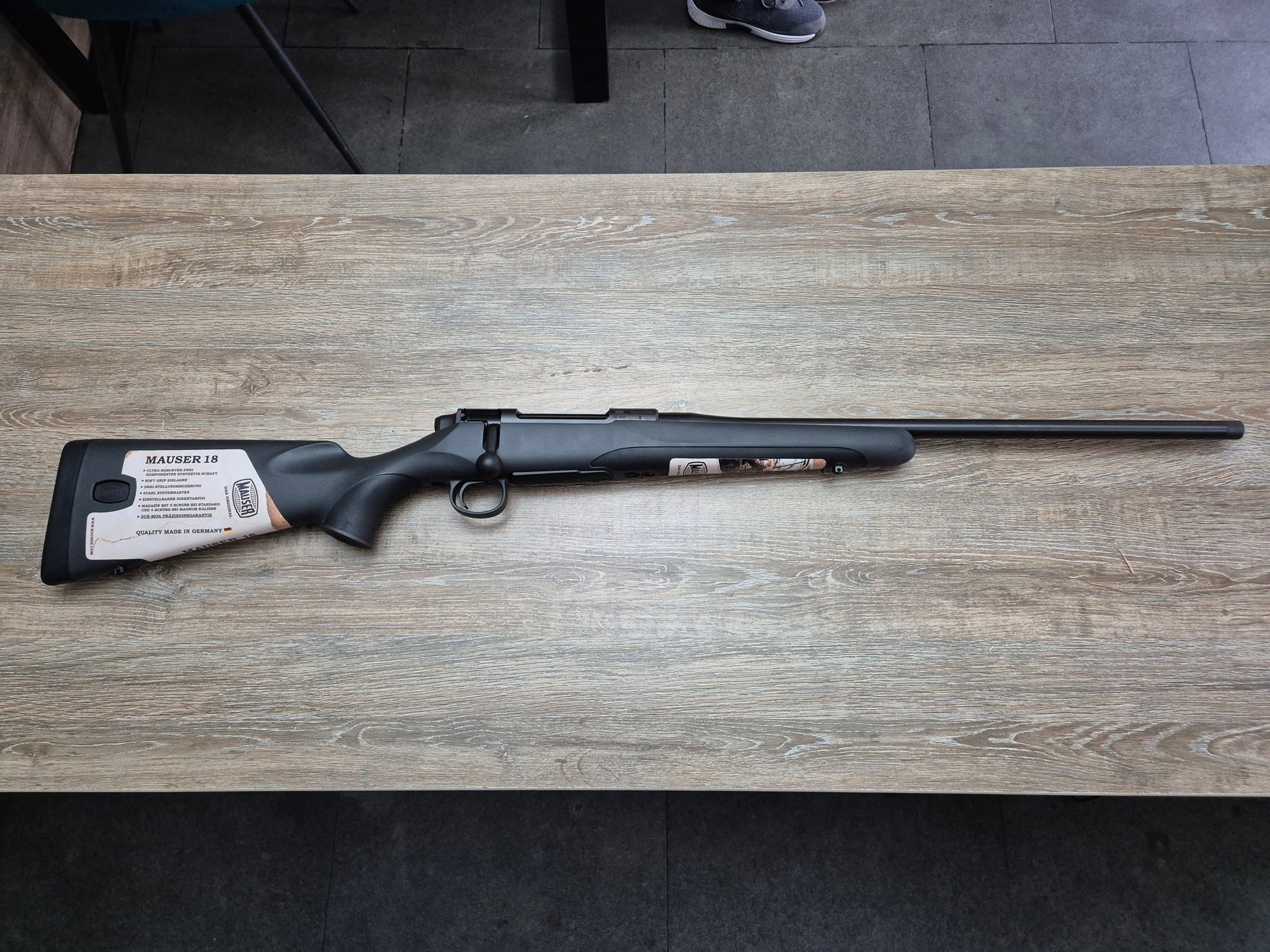 Carabina Mauser M18, cal 308 win, 56cm, pat sintetic, filet 15x1