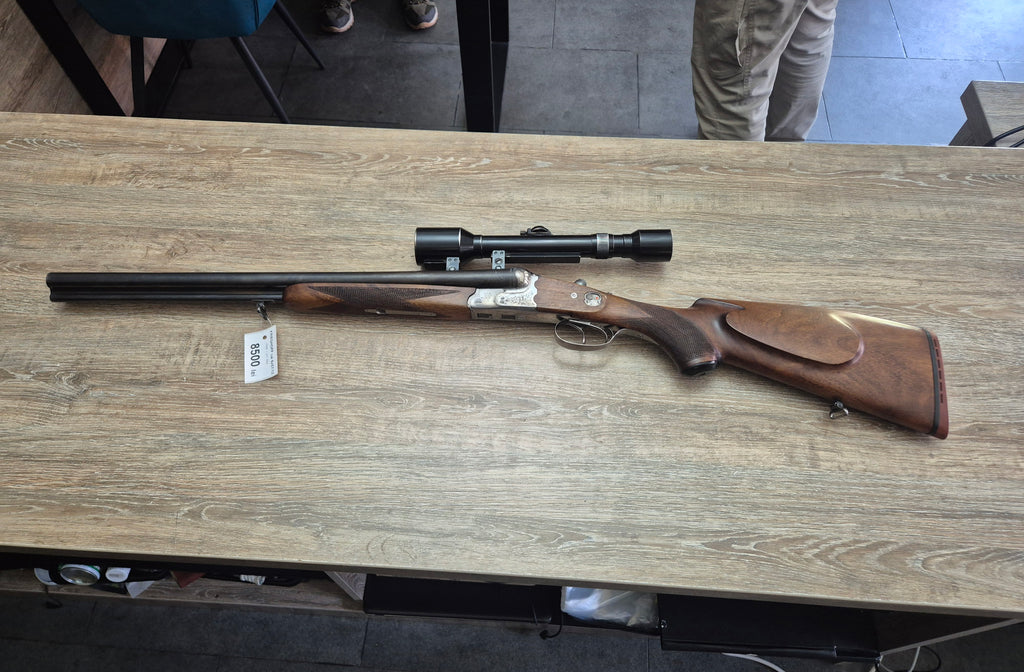Drilling Krieghoff, cal 8x57JRS/12, tevi 55cm, luneta clasica