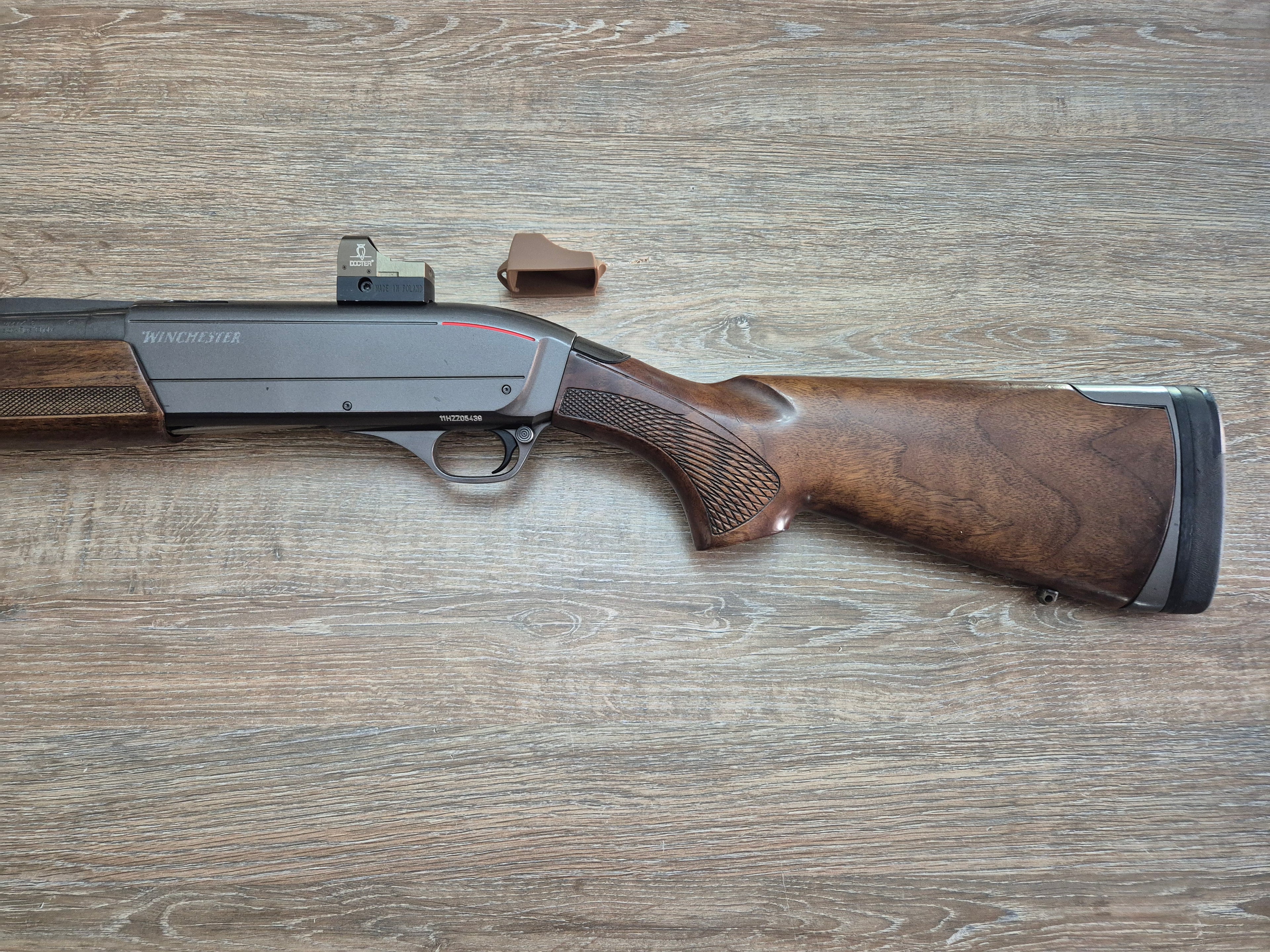 Lisa semiautomata Winchester SX3, cal 12, 76cm, red dot Docter inclus