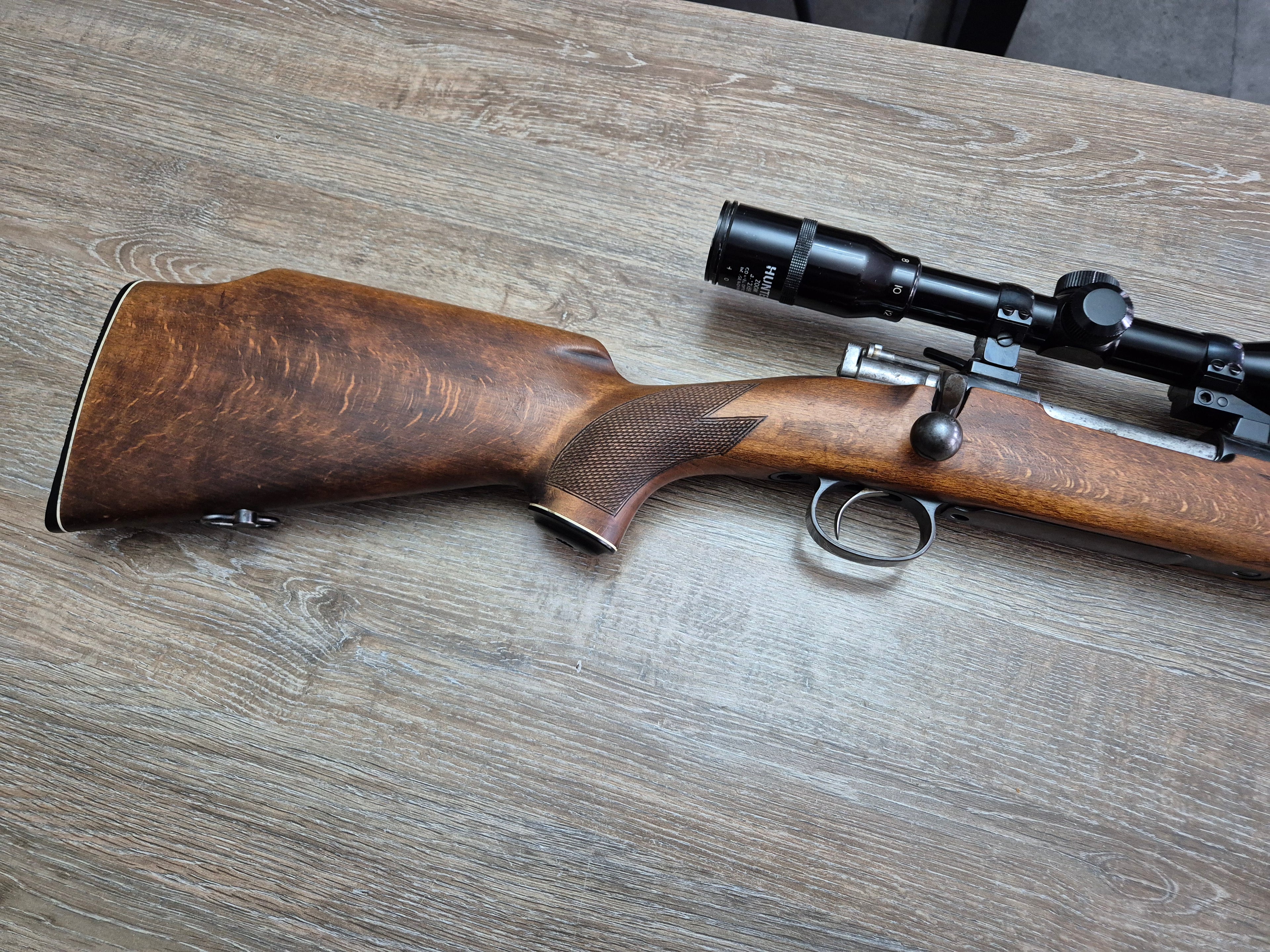 Carabina Carl Gustaf 6,5x55, teava 58cm, luneta 4-12x56