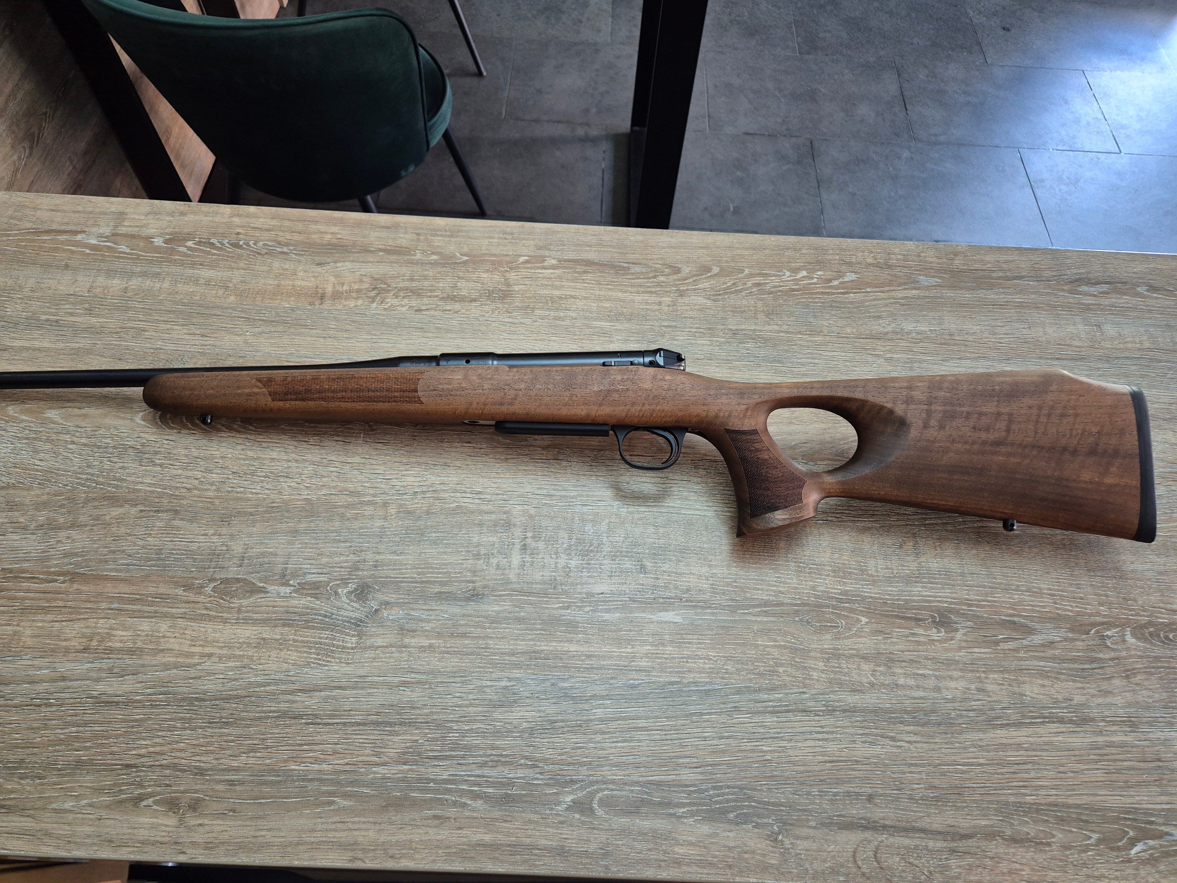 Carabina Heym SR30 Ranger-T cal 308 win, 50cm, inchidere liniara, pat lemn