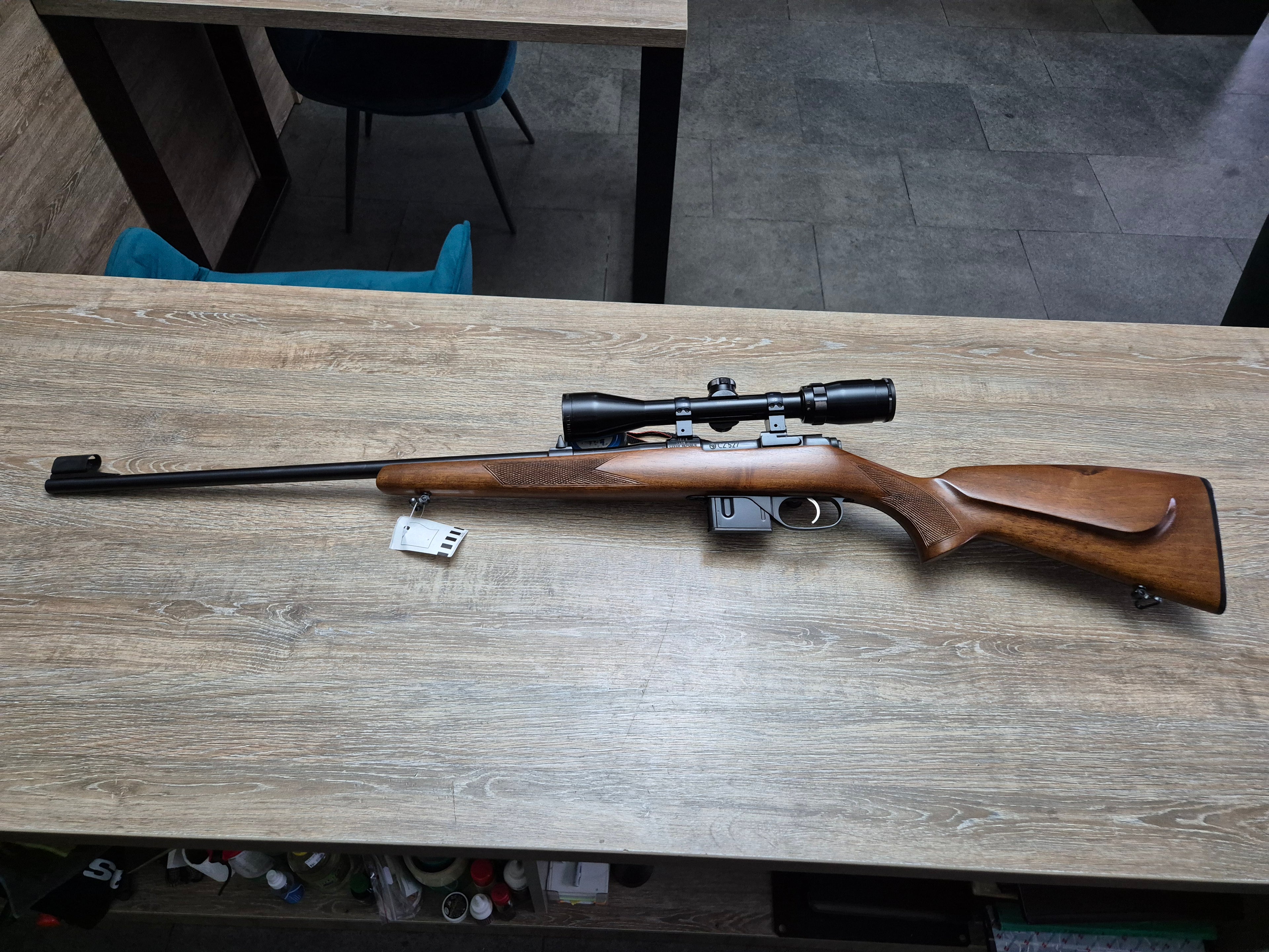 Carabina CZ 527, cal 222 rem, 60cm, luneta Bushnell 3-9x