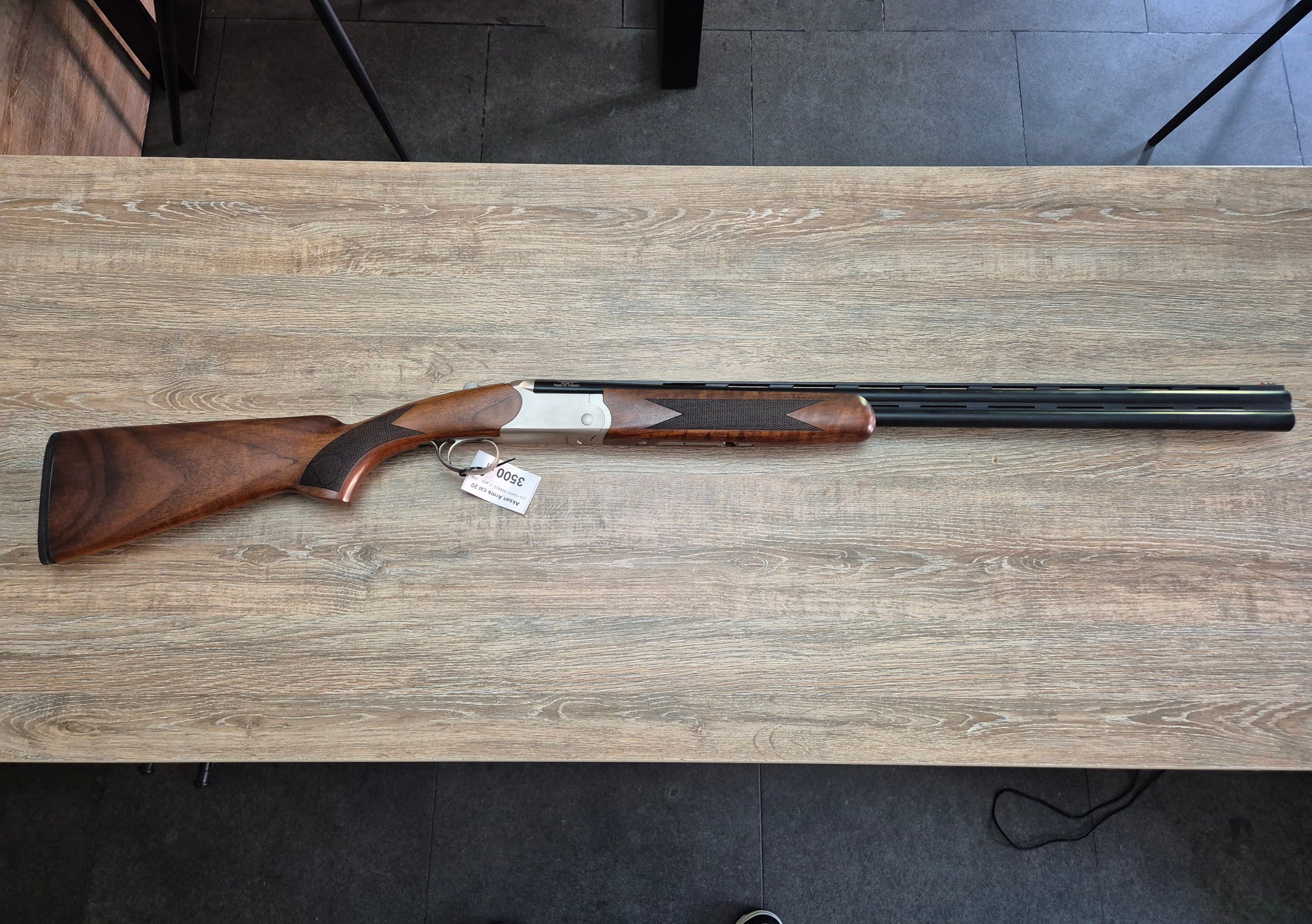 Bock Aksan Arms, cal 20/76, tevi 71cm, pat lemn, silver