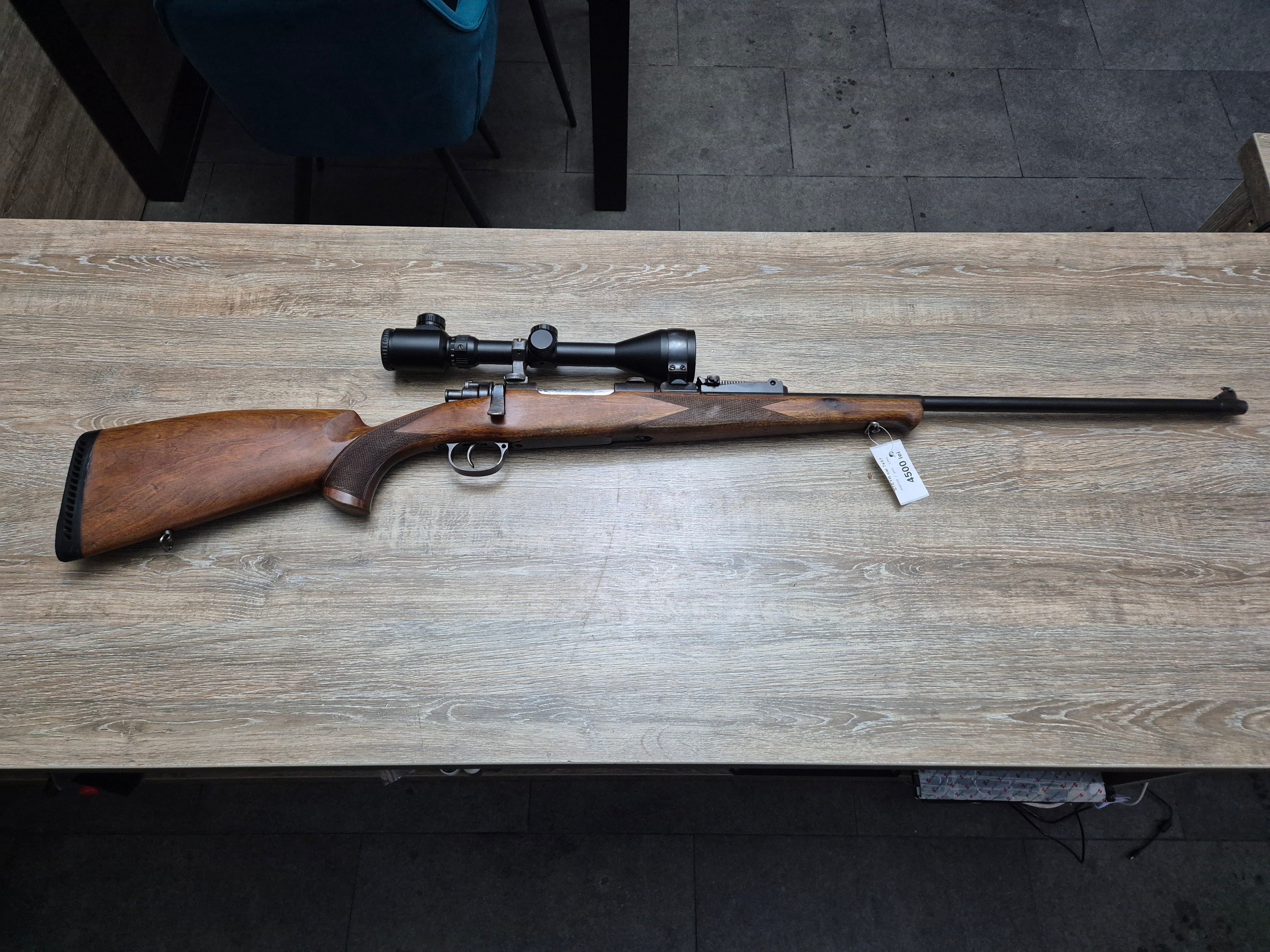 Carabina Steyr, cal 7x57, teava 64cm, luneta 3-12x50