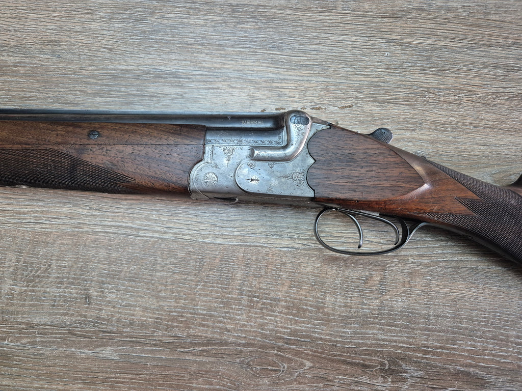 Bock Merkel Suhl, cal 16, tevi 72.5cm, pat stil englezesc