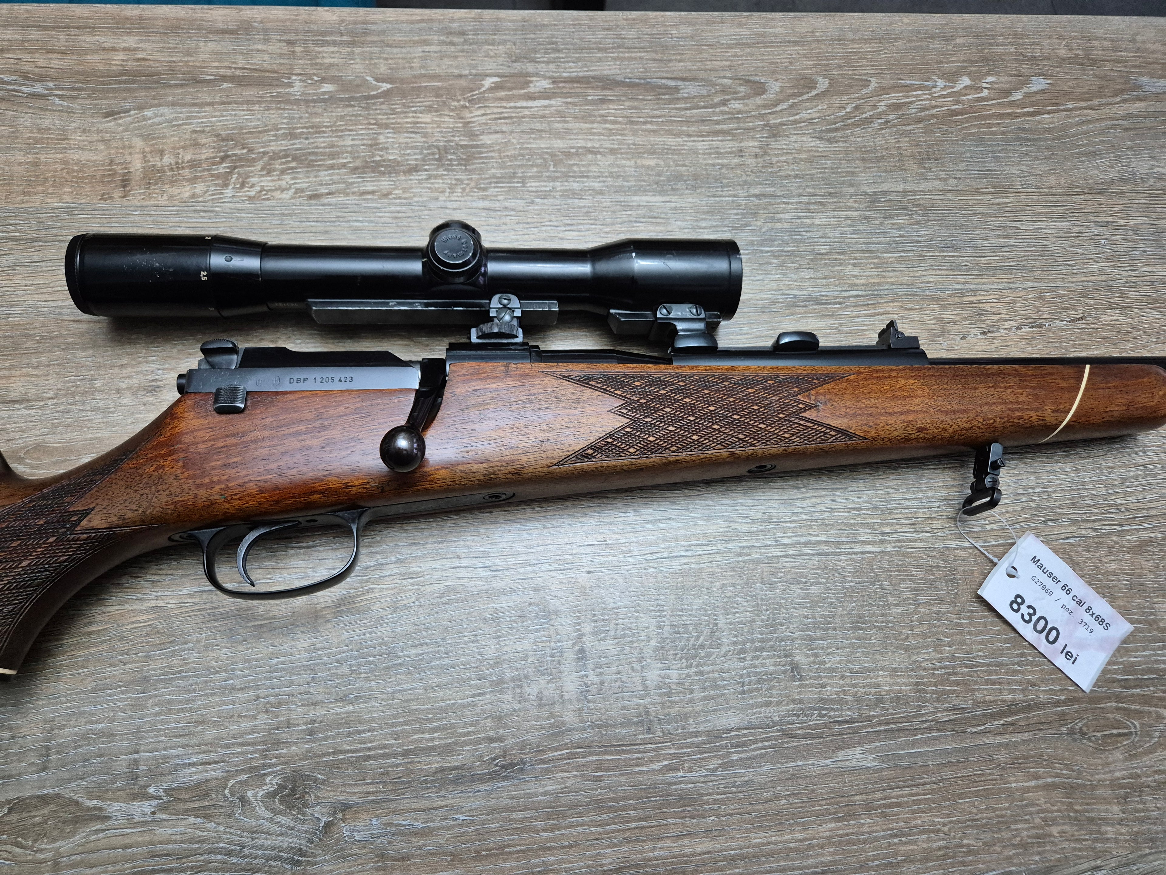 Carabina Mauser 66, cal 8x68S, teava 65cm, Zeiss Diavari 1.5-6x