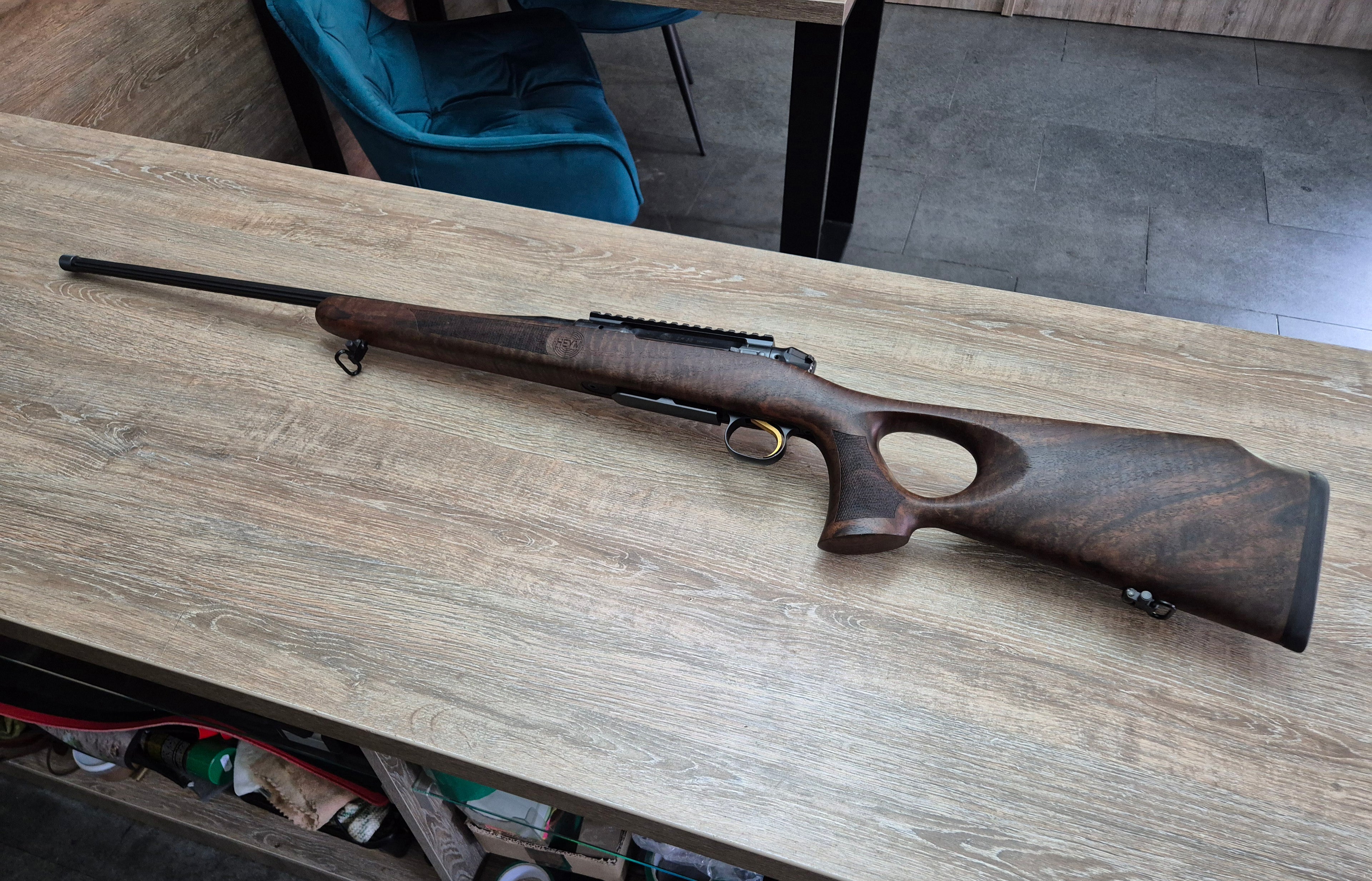 Carabina Heym SR30 custom, cal 243 win, comanda speciala