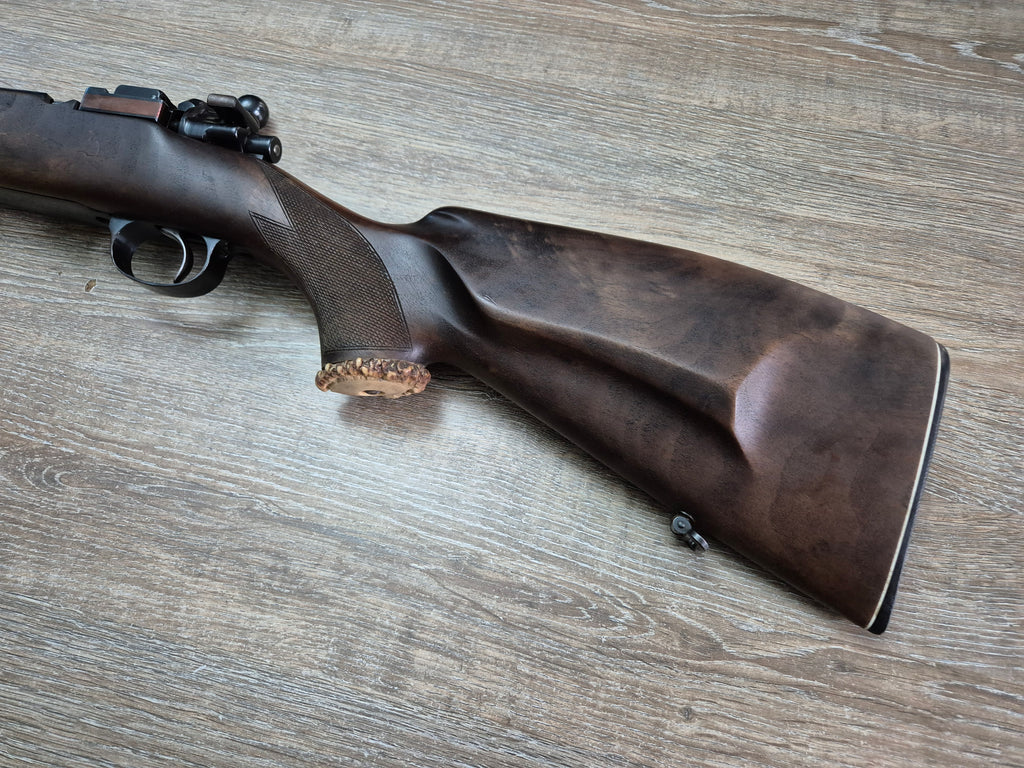 Carabina SUHL 98, cal 30-06, teava 61cm, pat lemn, cătări