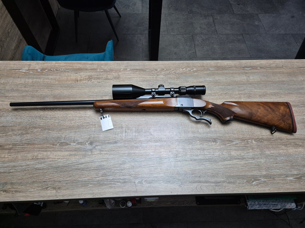 Carabina Ruger No.1, cal 7mm rem mag, teava 64cm, luneta 4-12x56