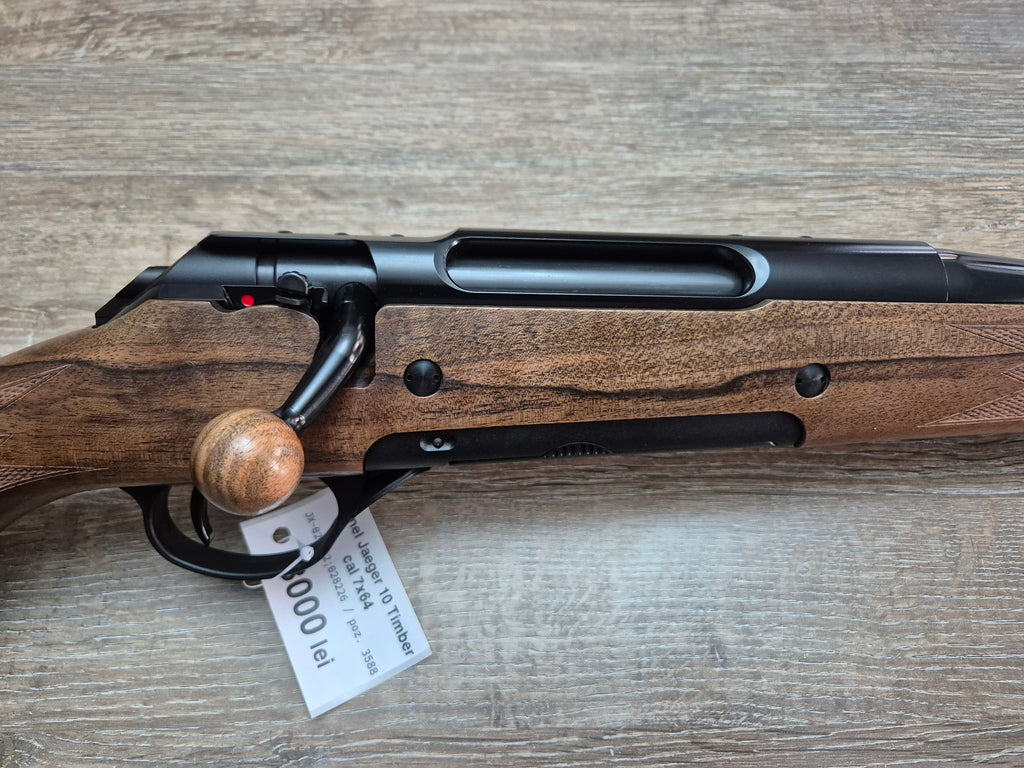 Carabina Haenel Jaeger 10 Timber LX, cal 7x64, 54cm, lemn grad 4