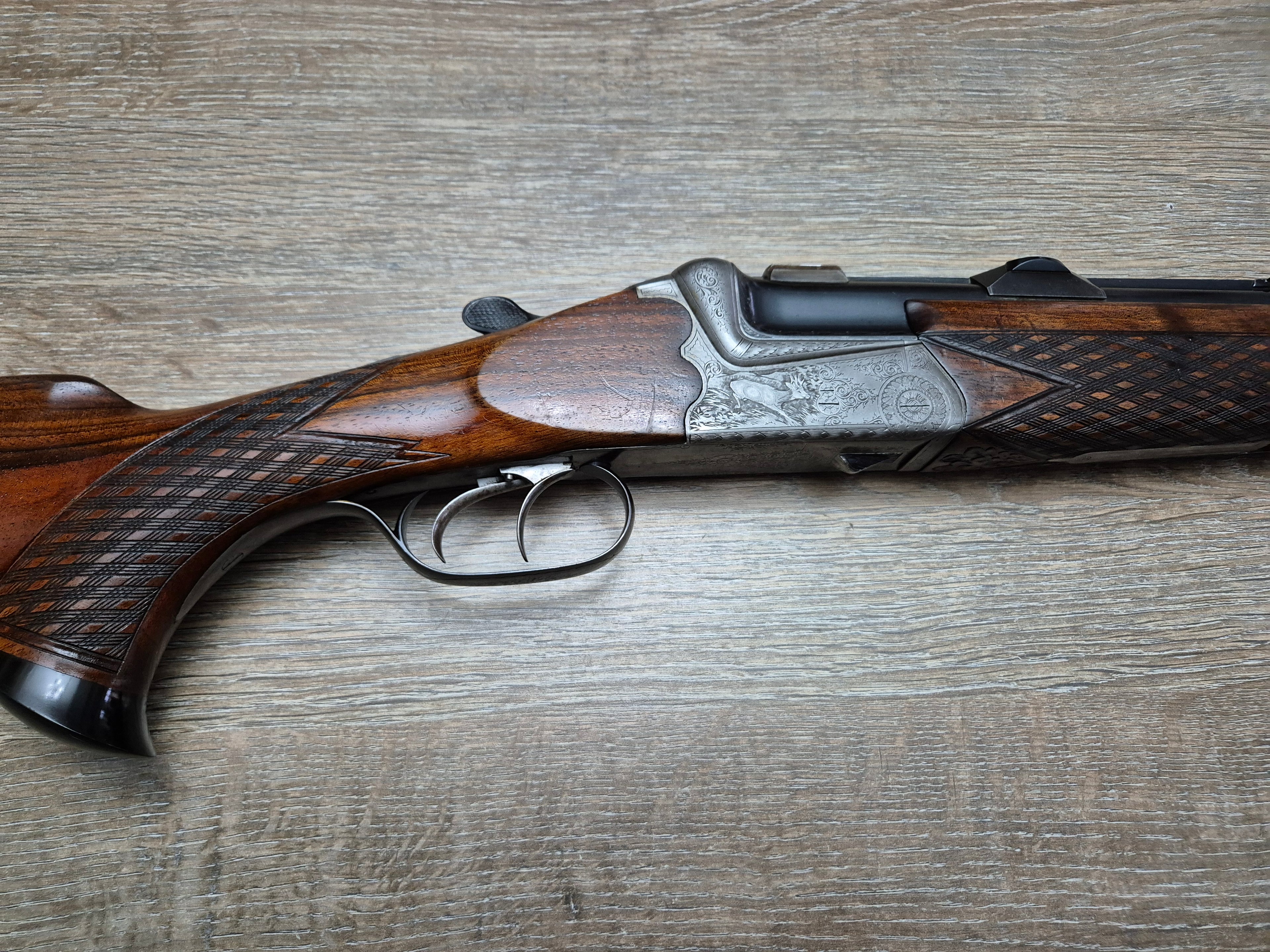 Mixta Ferlach (Manufact.), cal 7x57R/16, tevi 62cm, magazie in pat