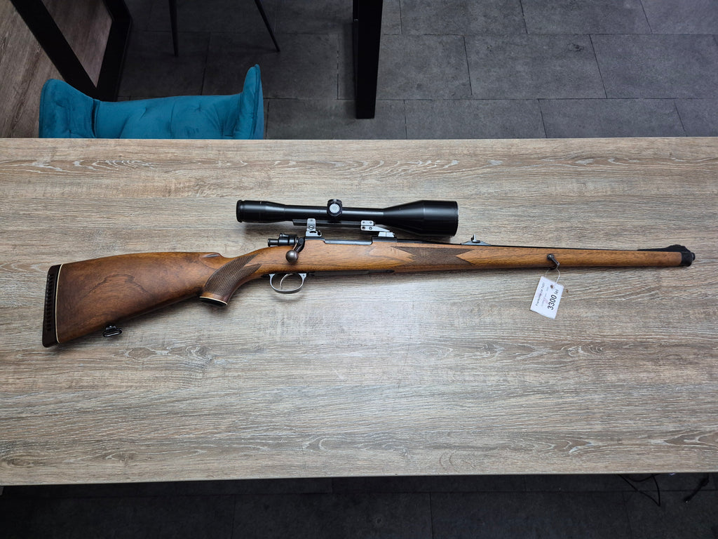 Carabina Frankonia, cal 7x57, 53cm, pat lemn Stutzen