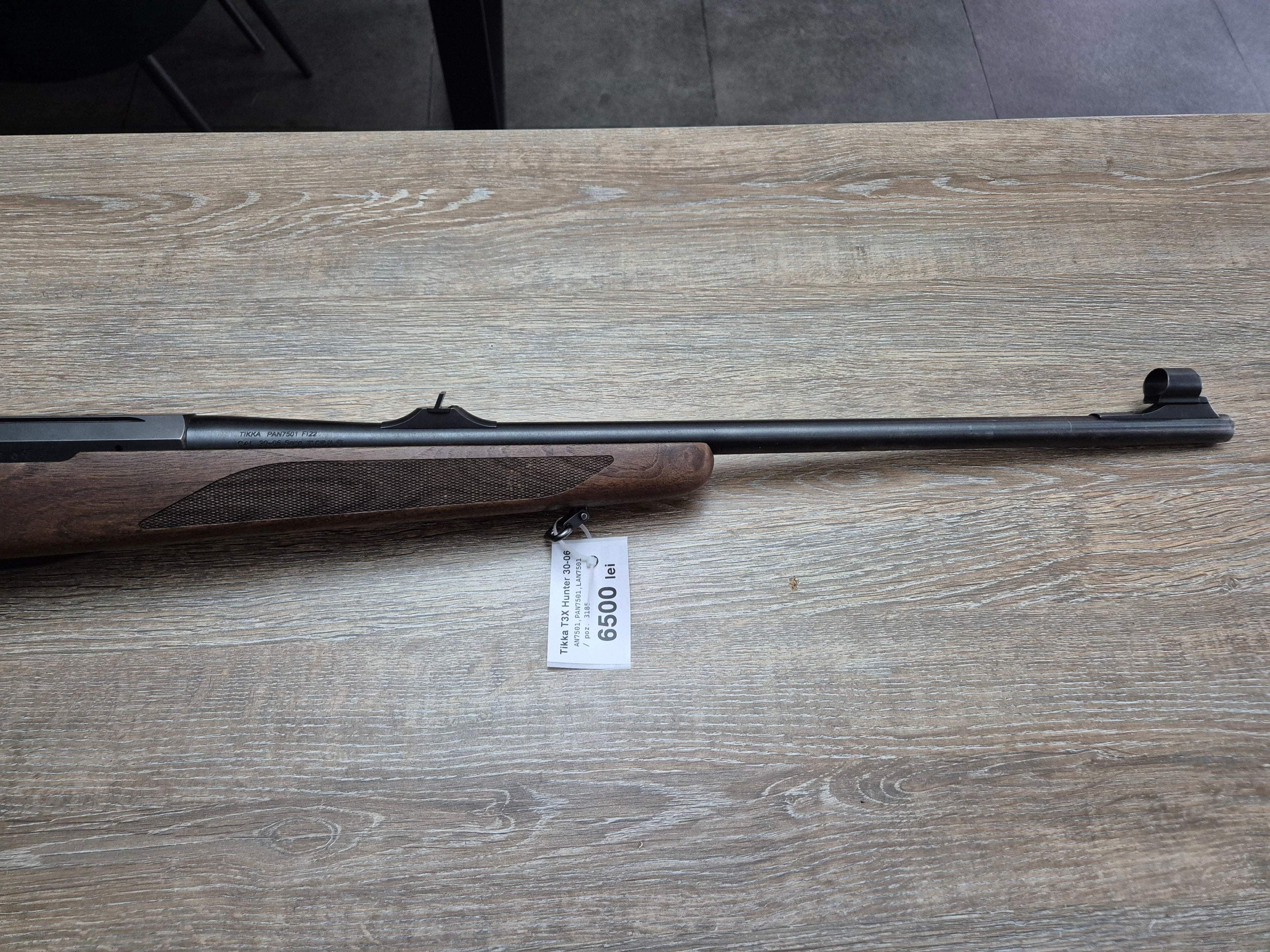 Carabina stangaci Tikka T3x Hunter, cal 30-06, 57cm, pat lemn