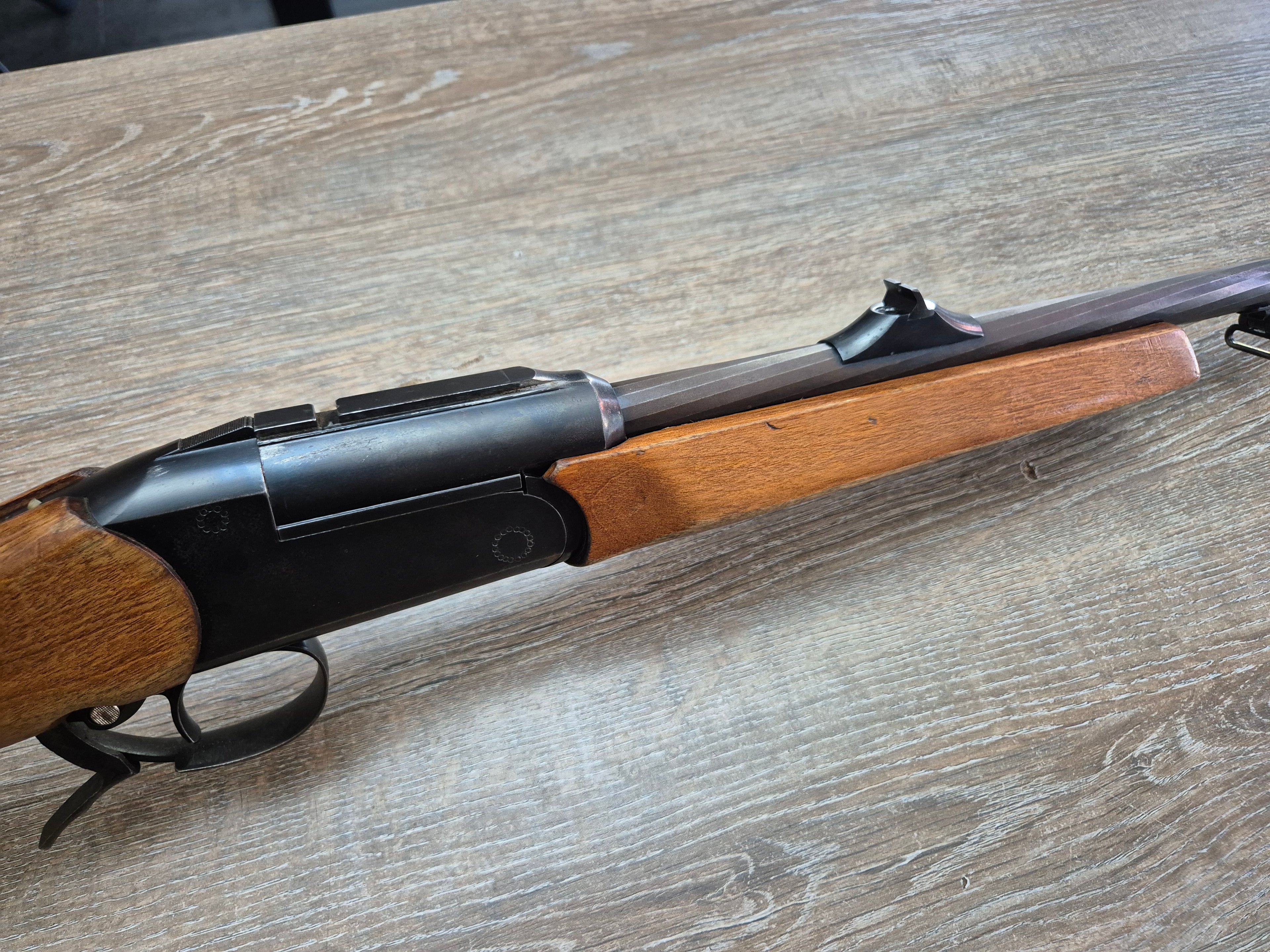 Carabina basculanta Baikal IZH18MH cal 30-06, 60cm, pat lemn