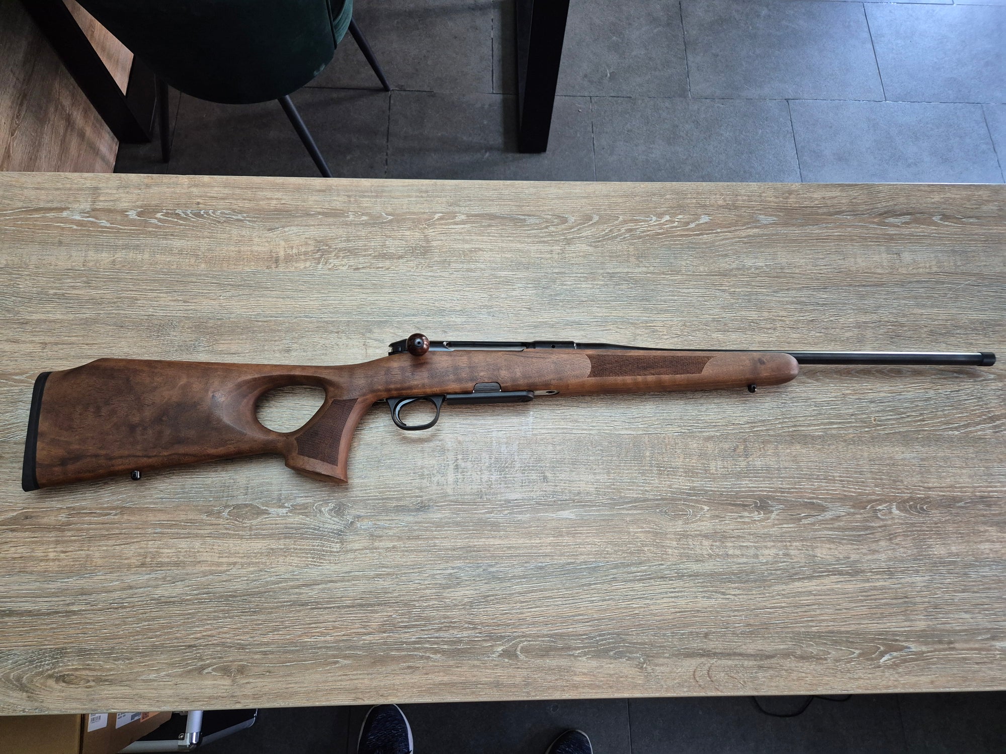 Carabina Heym SR30 Ranger-T cal 308 win, 50cm, inchidere liniara, pat lemn