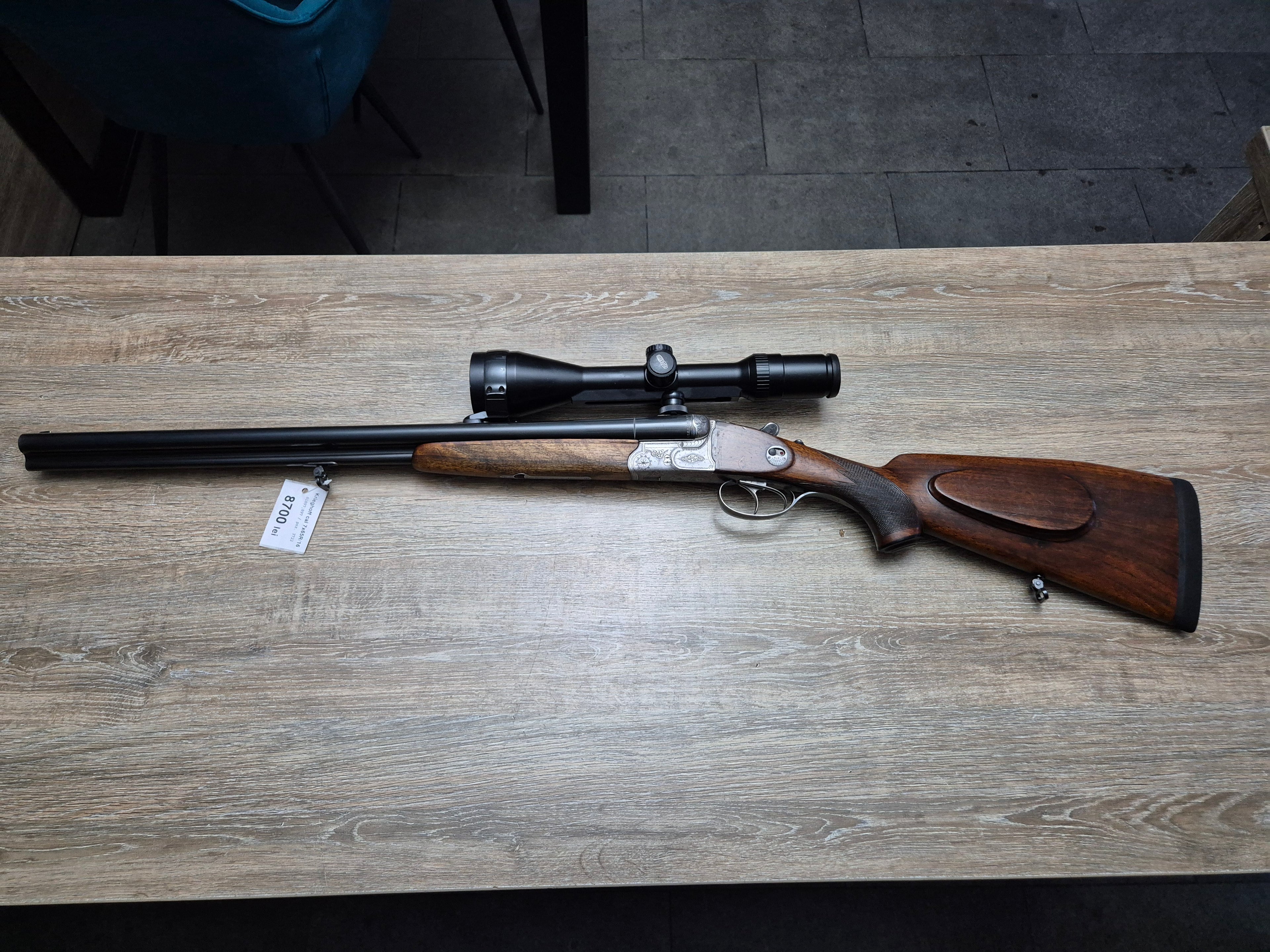 Drilling Krieghoff, cal 7x65R/16, tevi 60cm, luneta Meopta 3-12x56