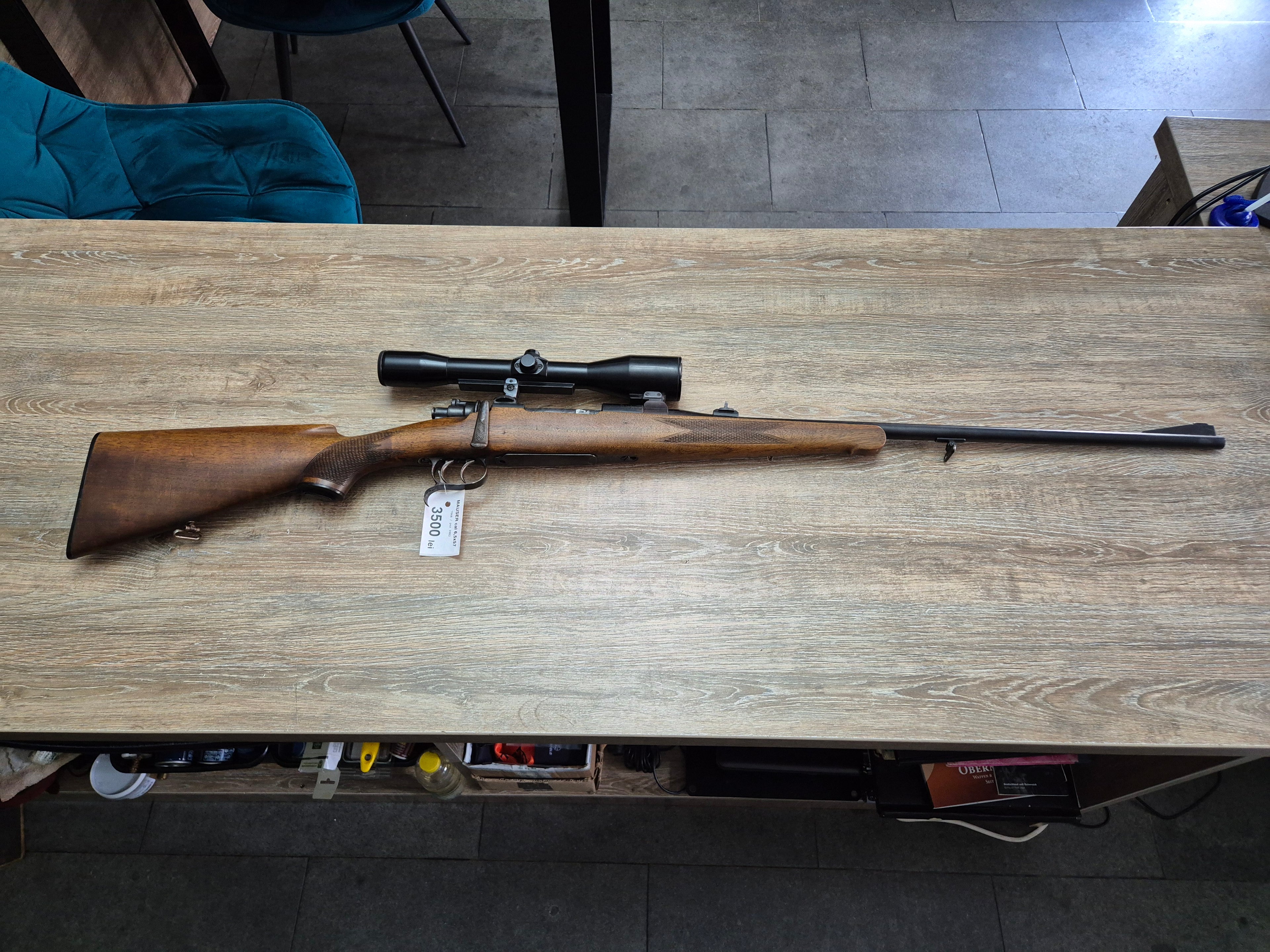 Carabina Mauser 98, cal 6,5x57, teava 60cm, luneta 6x42