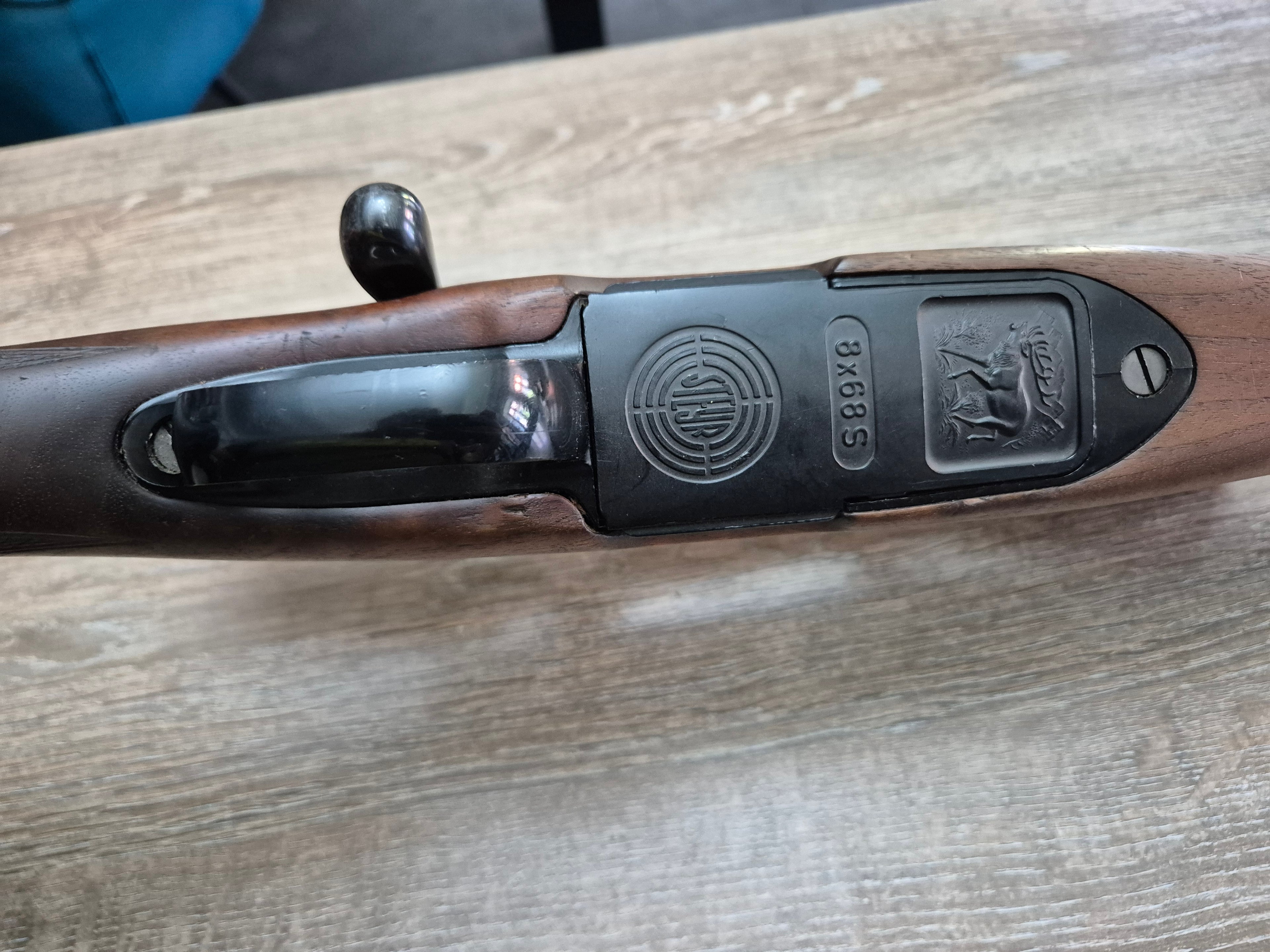 Carabina Steyr Mannlicher S, cal 8x68S, 63.5cm, Swarovski 2.5-10x56