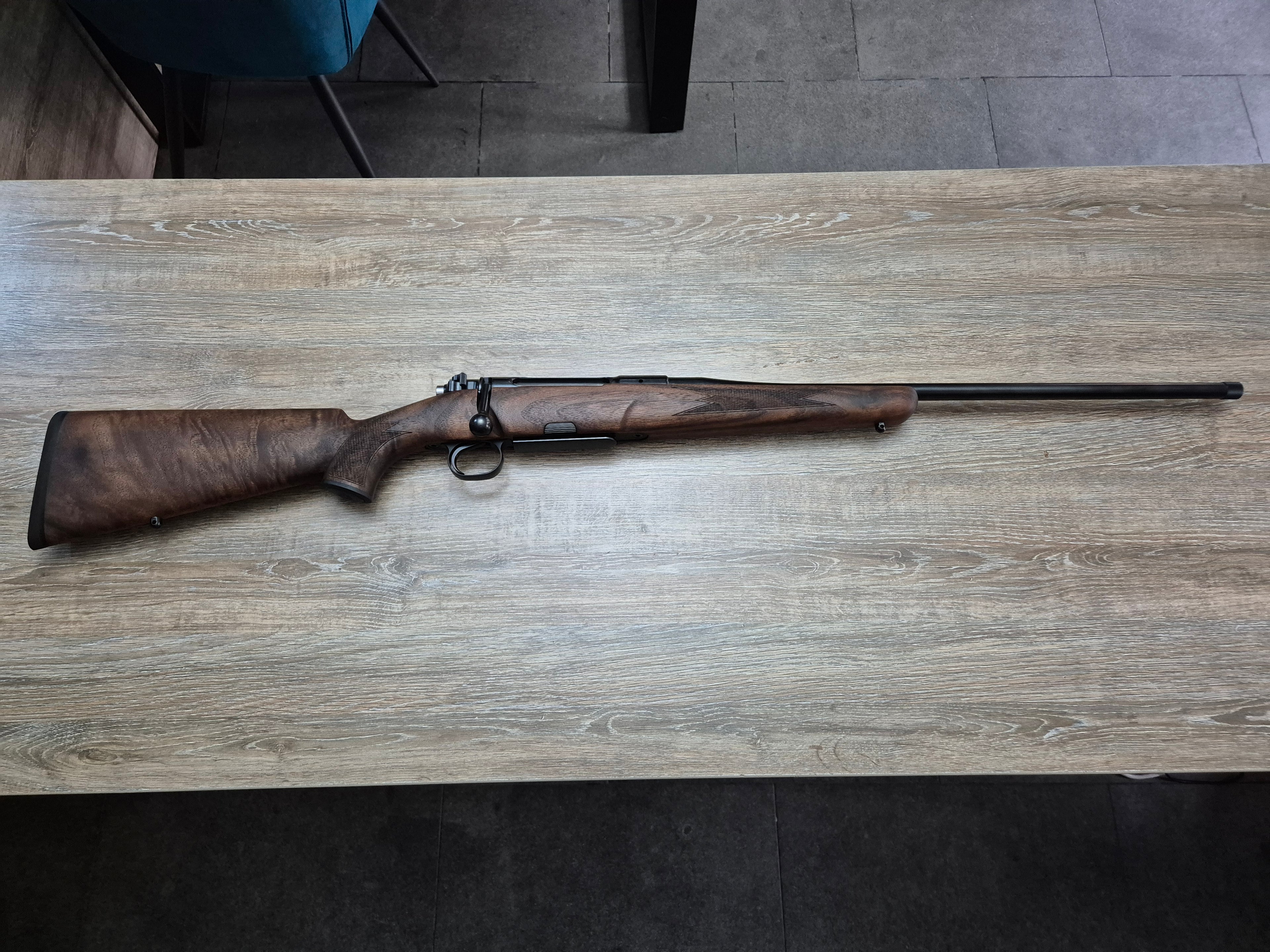 Carabina Heym SR21, cal 7x64, 55cm, pat lemn clasic