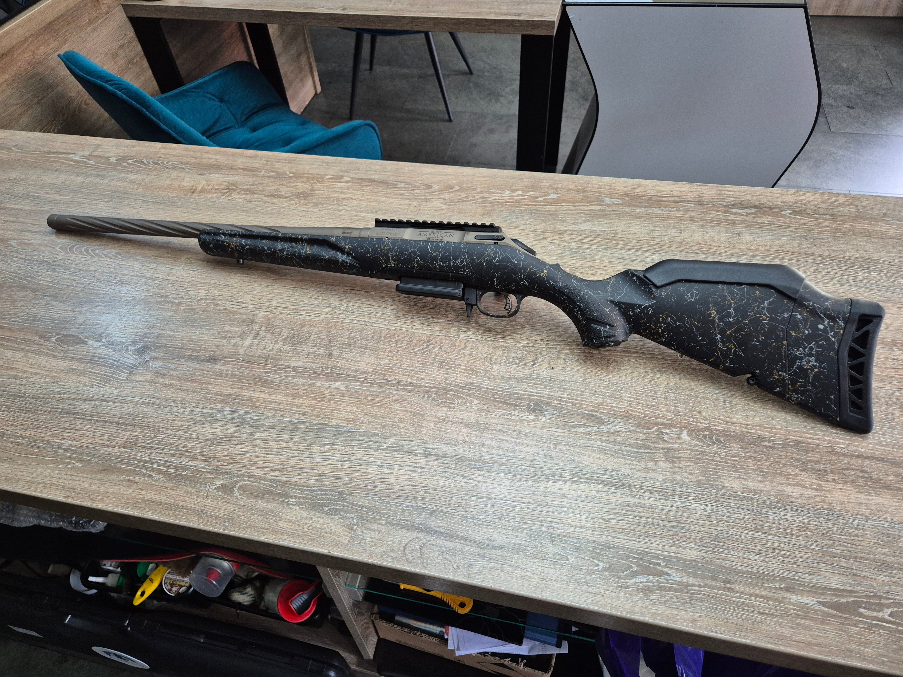 Carabina Ruger American Gen II Prairie, cal 308 win, teava fluted cerakote, picatinny