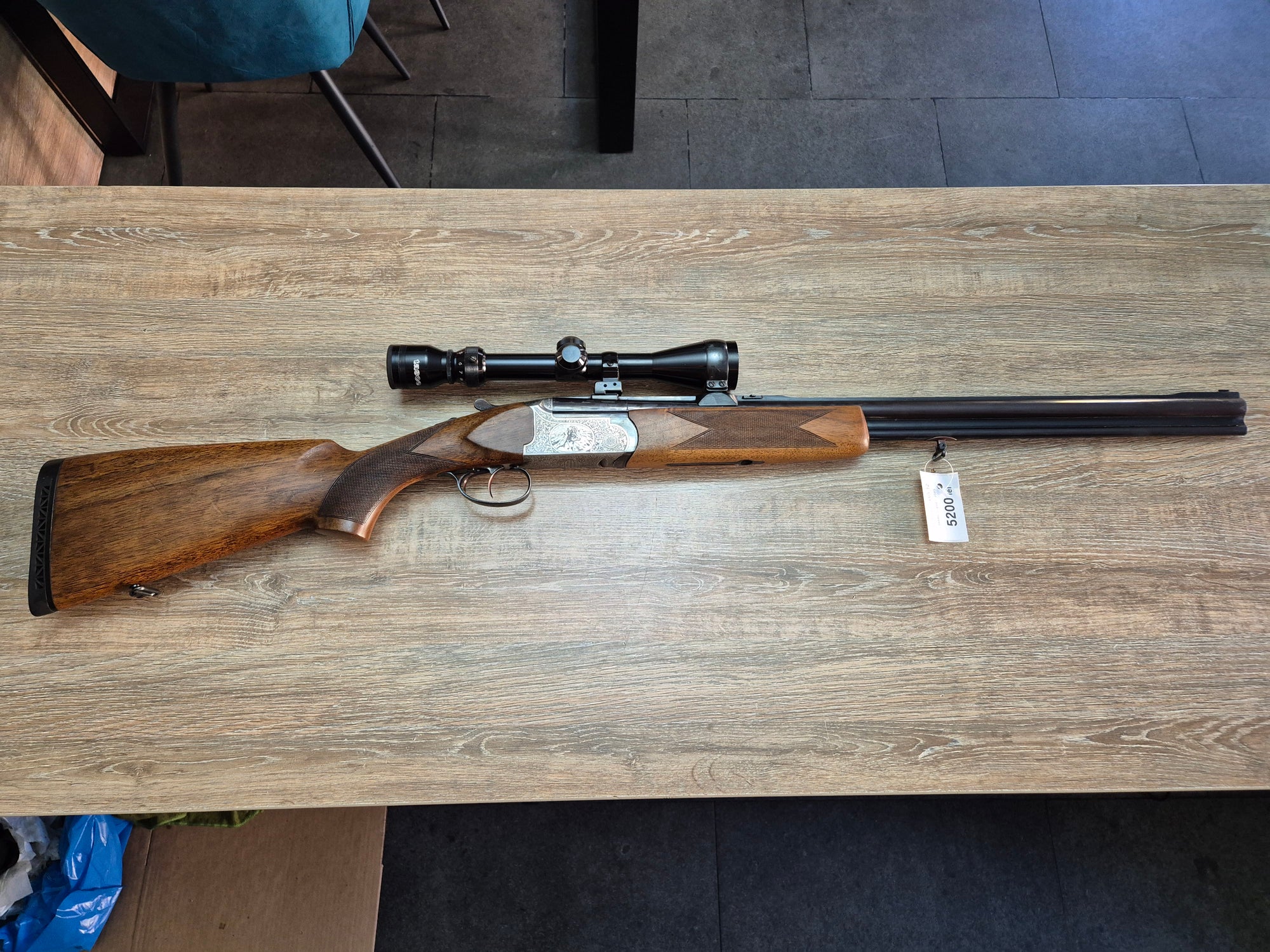 Mixta Eduard Kettner, cal 7x65R/12, tevi 65, luneta 3-9x40