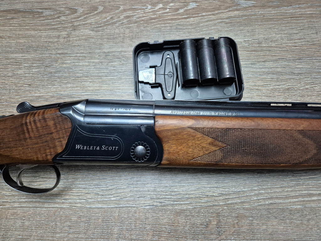 Bock Webley & Scott, cal 12, tevi 71cm, ejectoare, socuri