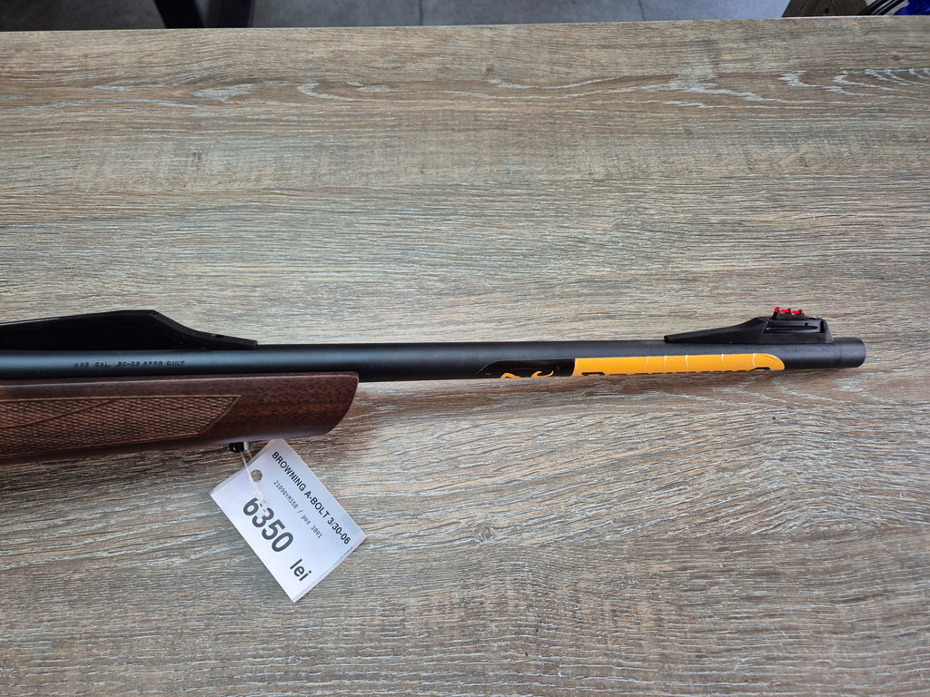 Carabina Browning A-Bolt 3+ Hunter, cal 30-06, 51cm, pat lemn, cătări
