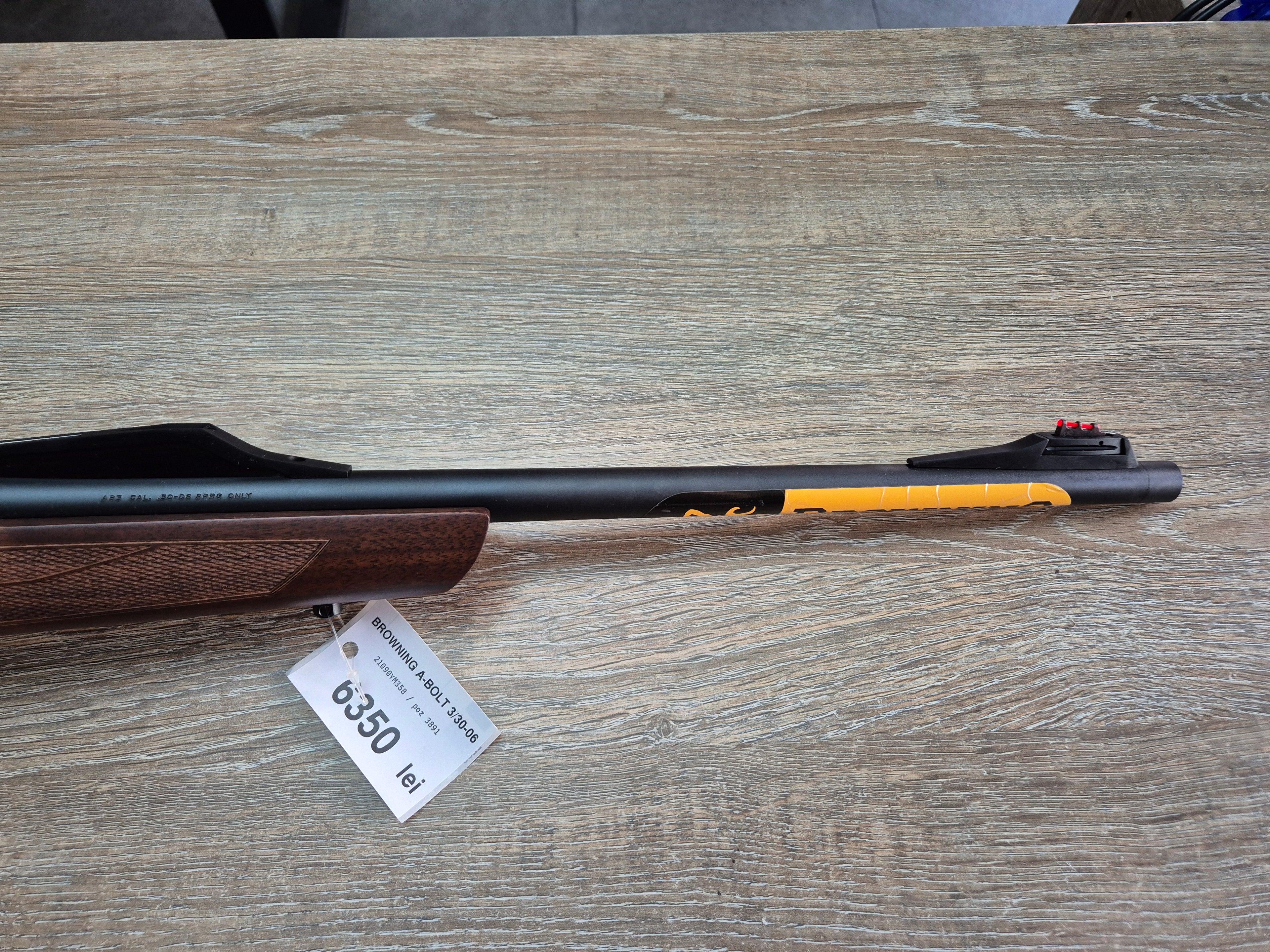 Carabina Browning A-Bolt 3+ Hunter, cal 30-06, 51cm, pat lemn, cătări