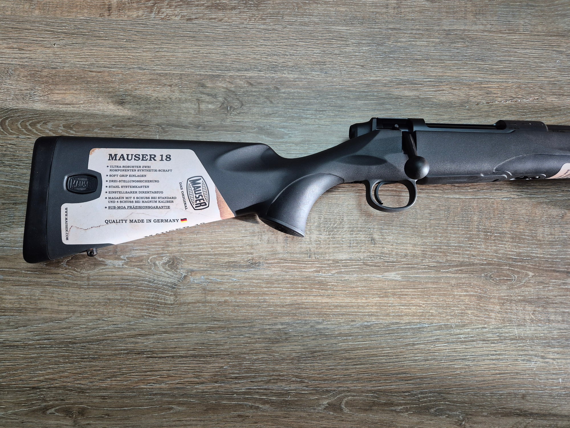 Carabina Mauser M18, cal 270 win, 53cm, pat sintetic, filet