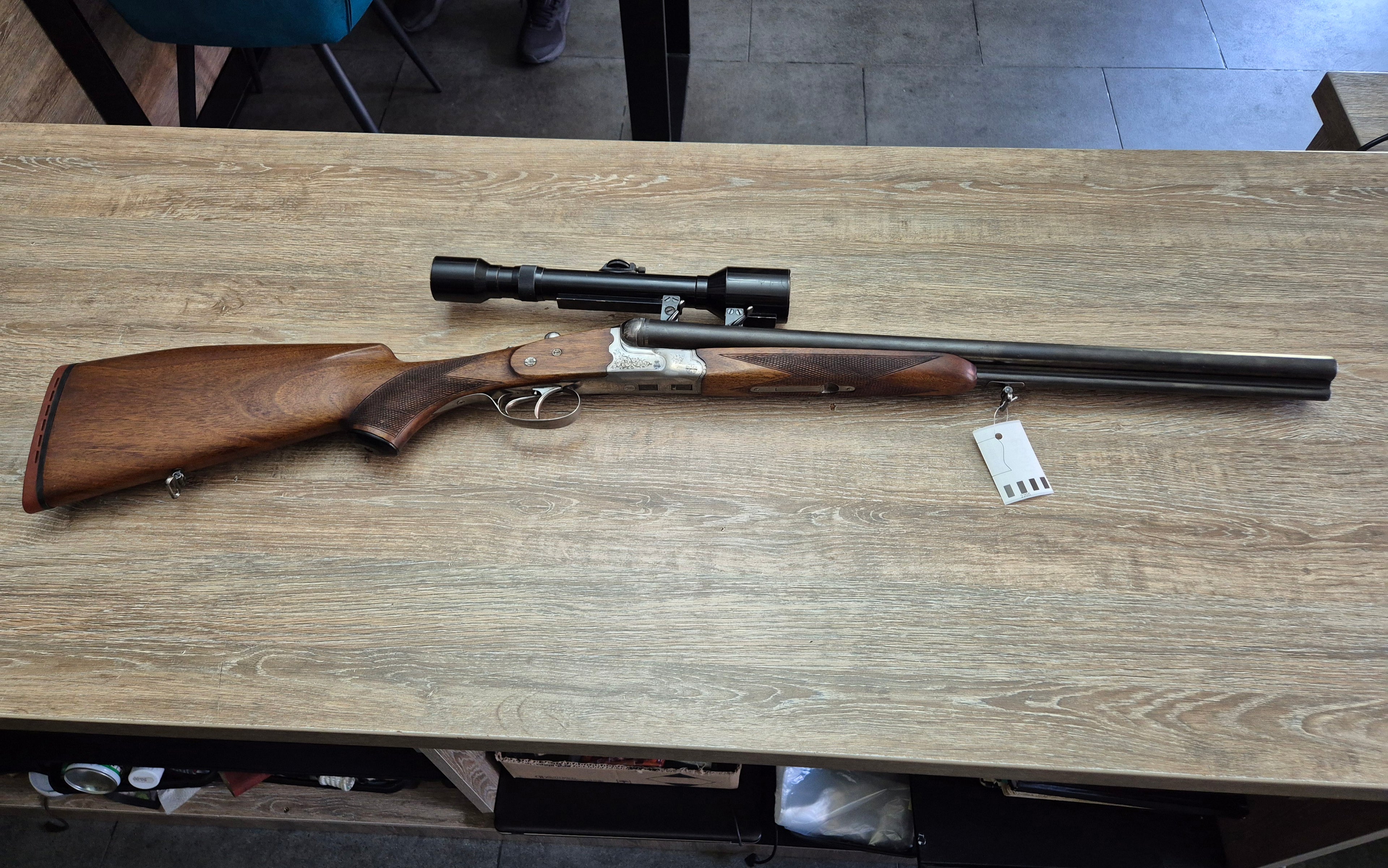 Drilling Krieghoff, cal 8x57JRS/12, tevi 55cm, luneta clasica