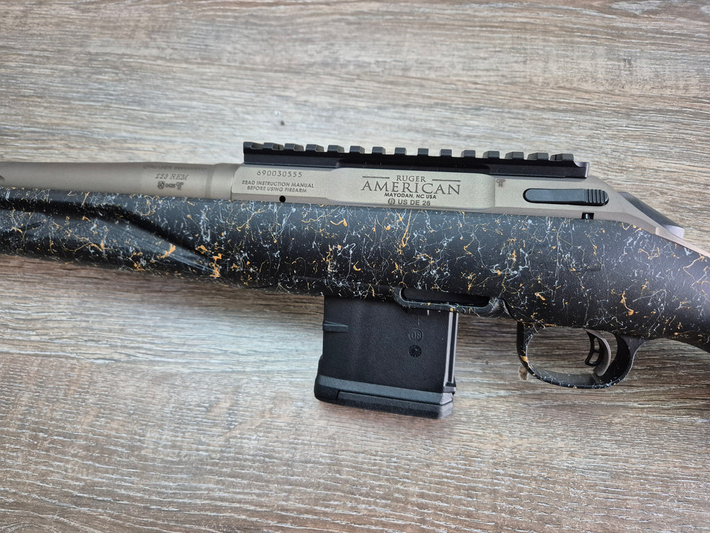 Carabina Ruger American Gen II Prairie, cal 223 rem, teava fluted cerakote, picatinny
