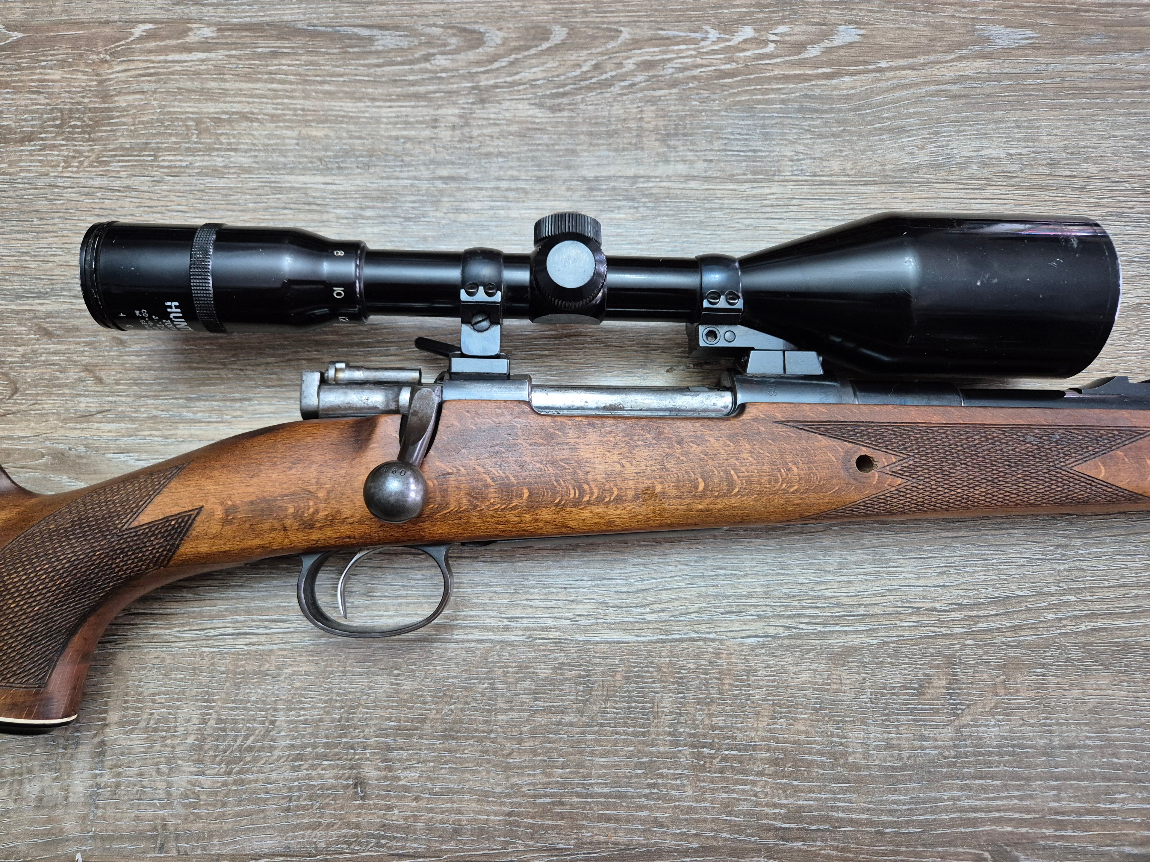 Carabina Carl Gustaf 6,5x55, teava 58cm, luneta 4-12x56